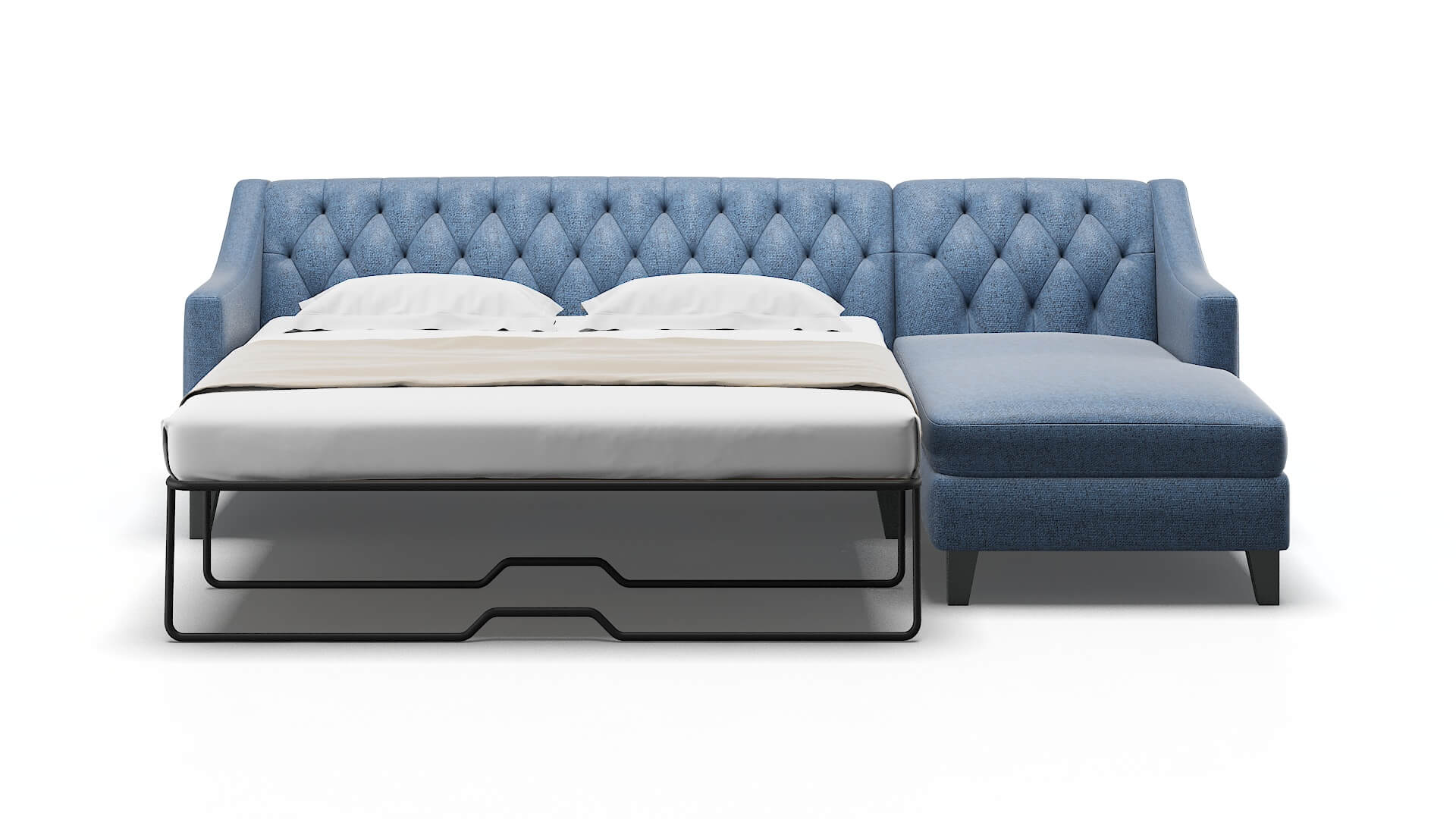 Seville Leslie Indigo Panel Sleeper Espresso legs 1