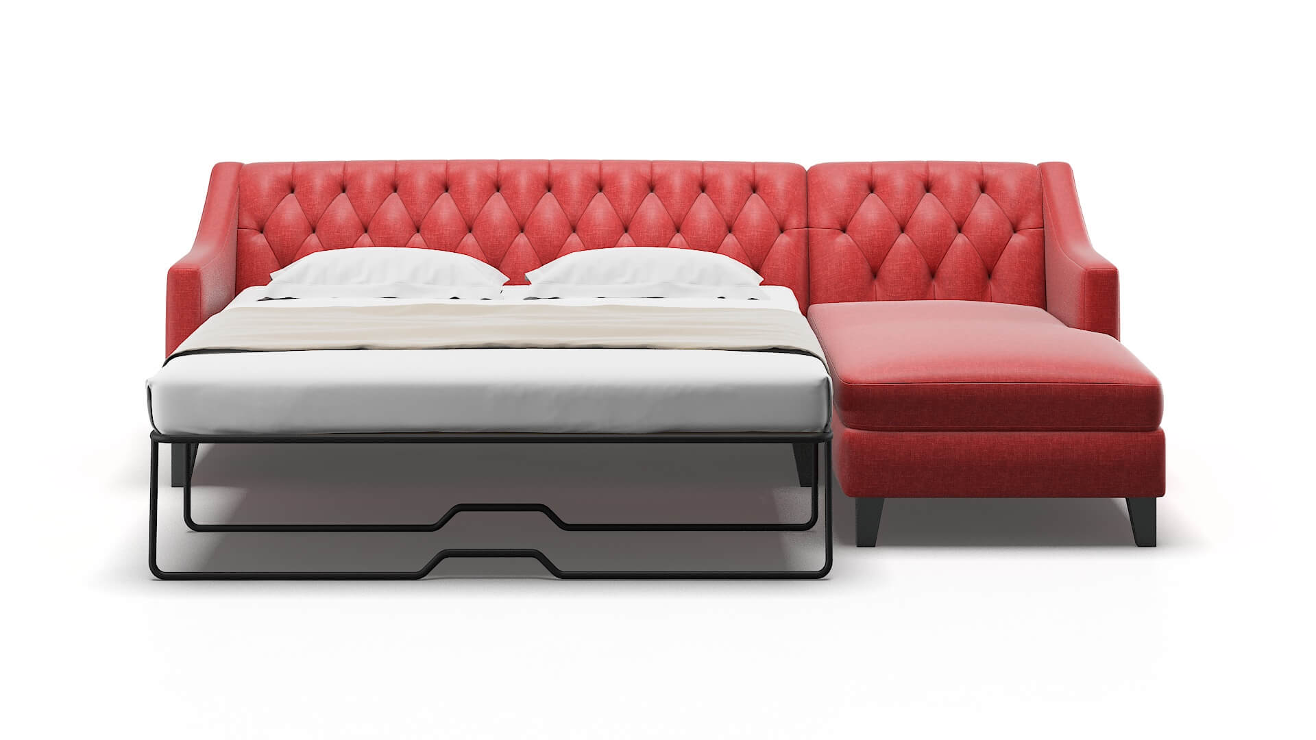 Seville Leslie Poppy Panel Sleeper Espresso legs 1