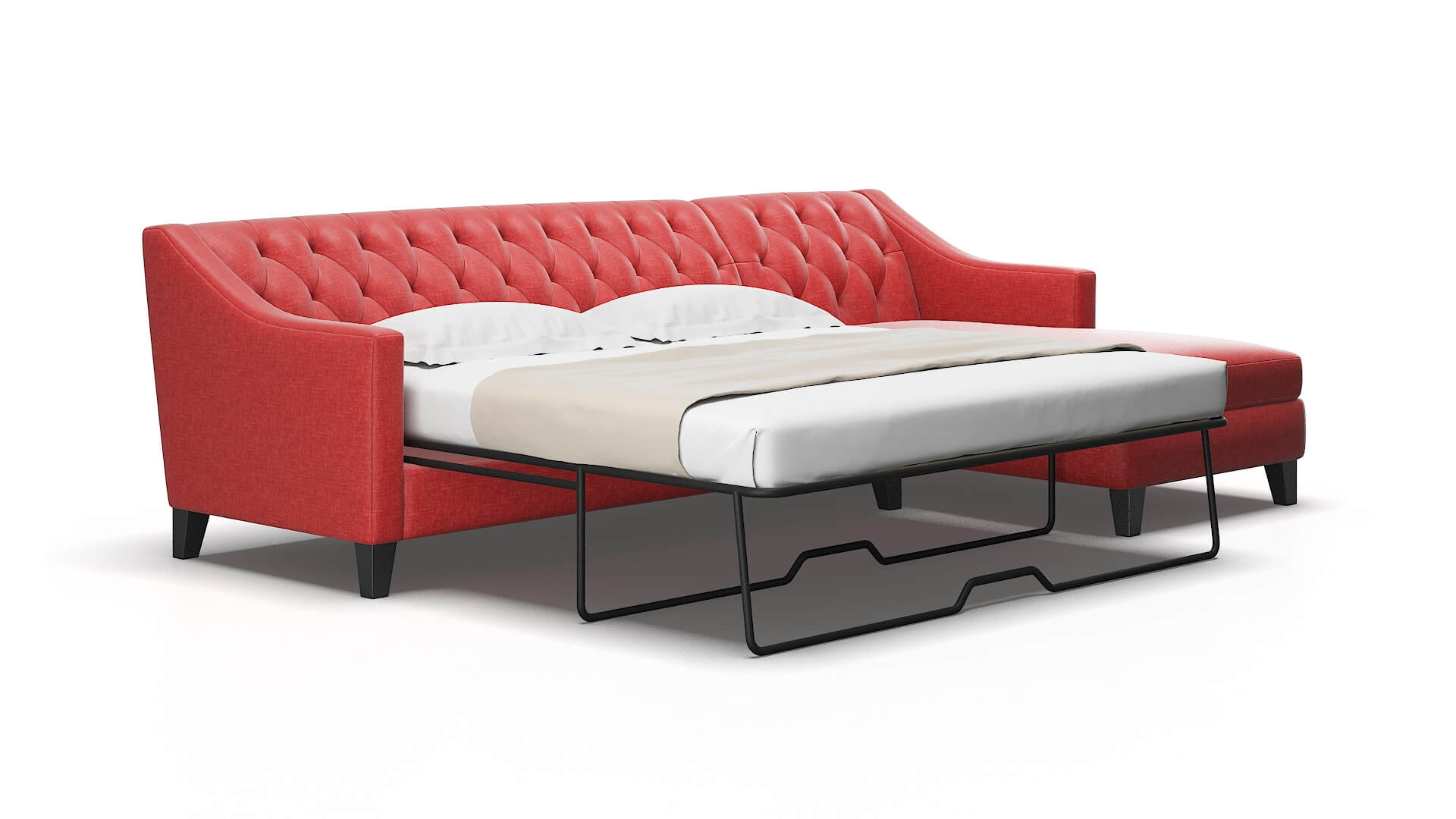 Seville Leslie Poppy Panel Sleeper Espresso legs 2