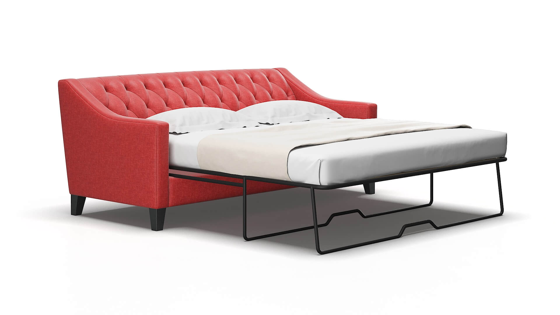 Seville Leslie poppy Sofa sleeper Espresso Legs  2