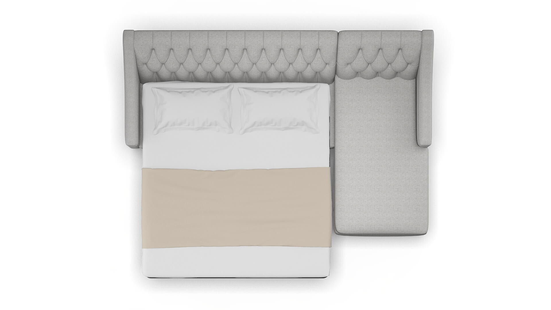 Seville Malibu Dove Panel Sleeper Espresso legs 3