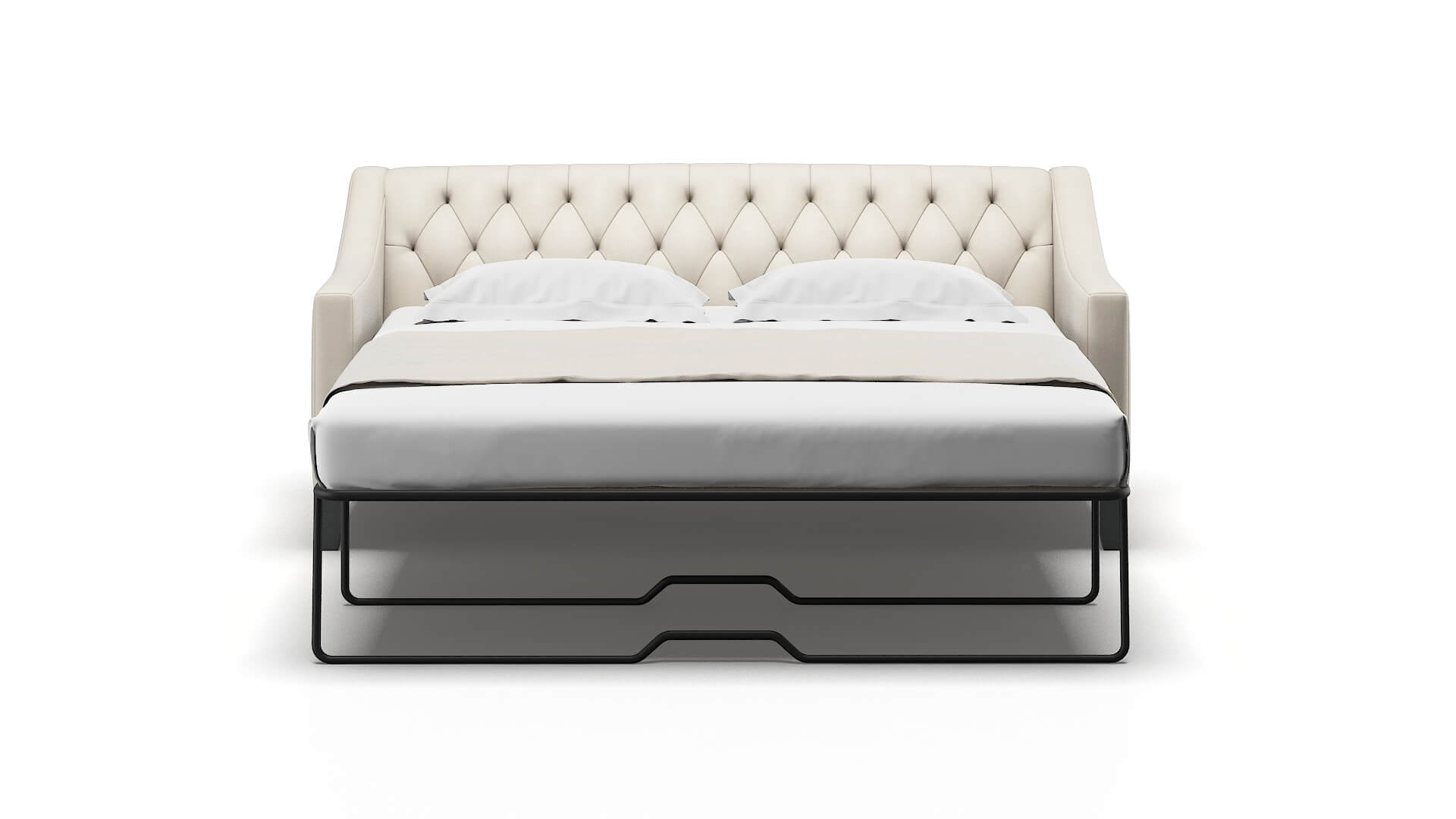 Seville Malibu Linen Sofa Sleeper Espresso legs 1