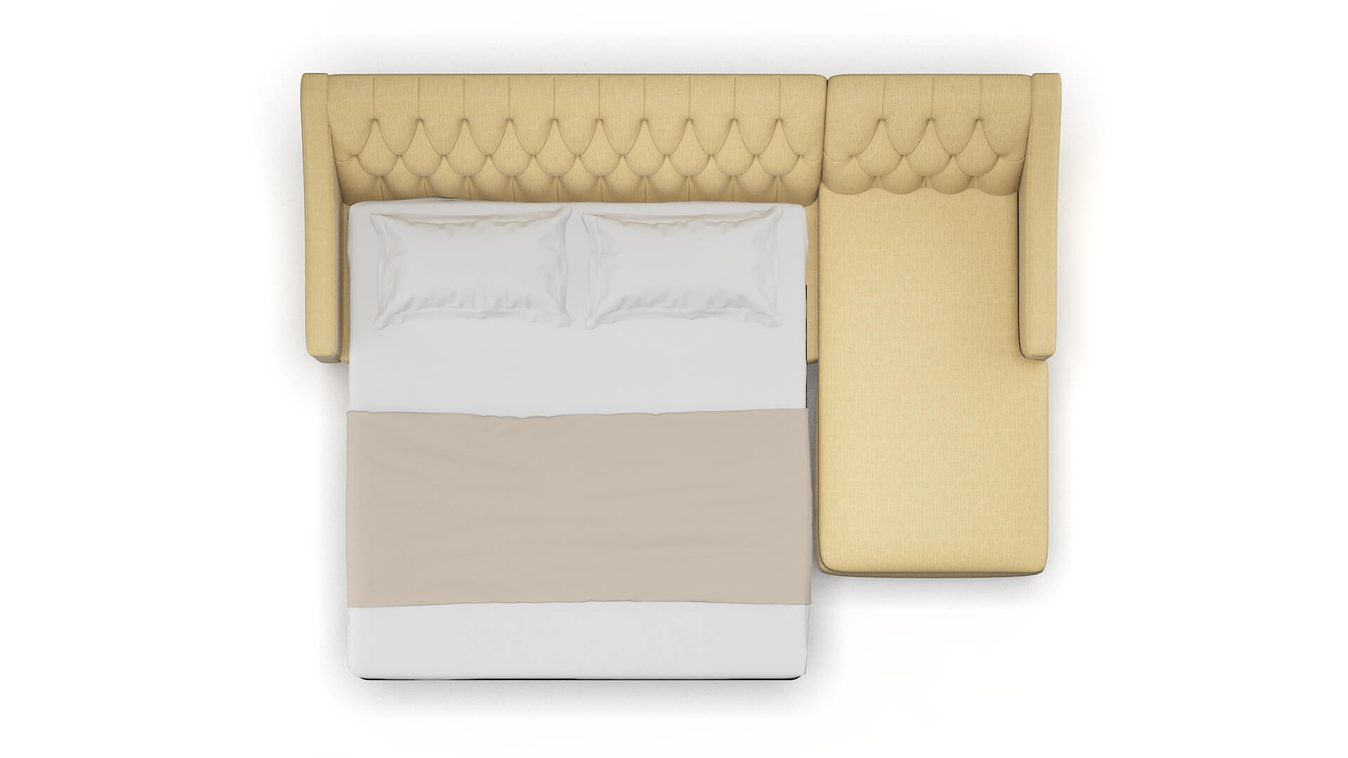 Seville Malibu Maize Panel Sleeper Espresso legs 3