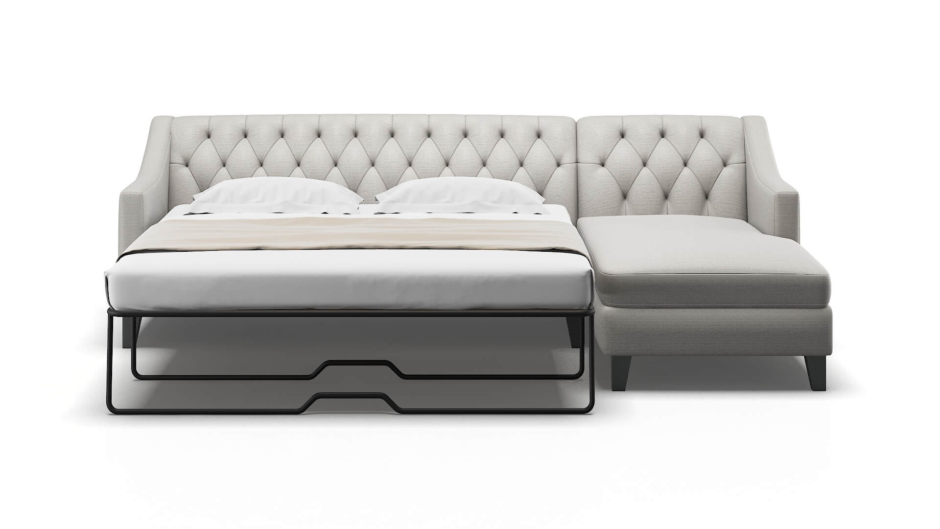 Seville Naples Ash Panel Sleeper Espresso legs 1