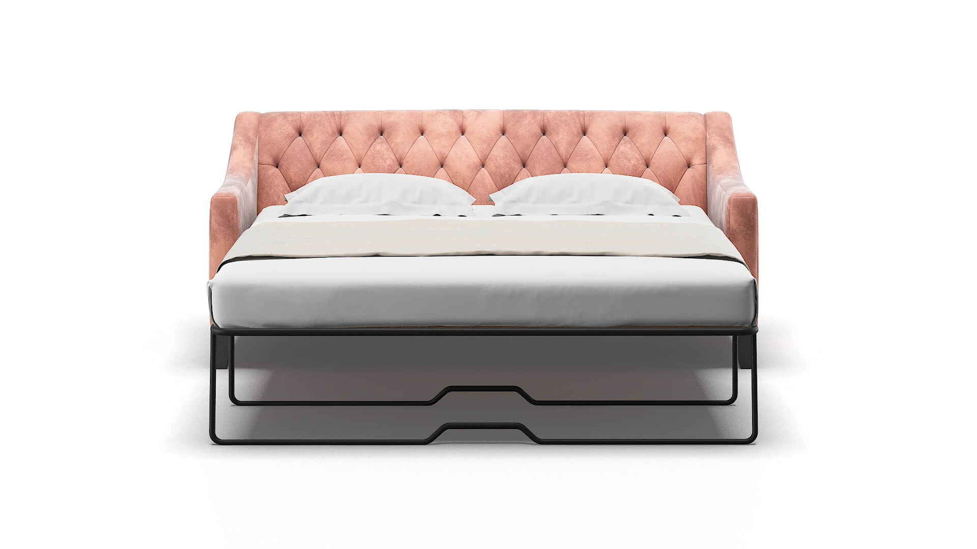 Seville Naples Blush Sofa Sleeper Espresso legs 1