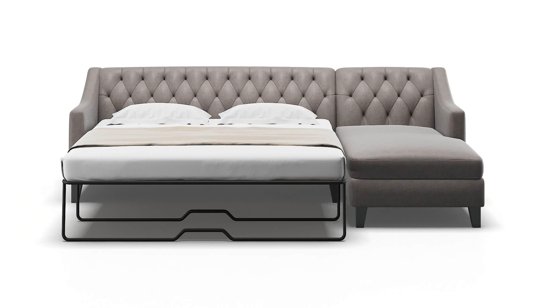 Seville Noble Otter Panel Sleeper Espresso legs 1