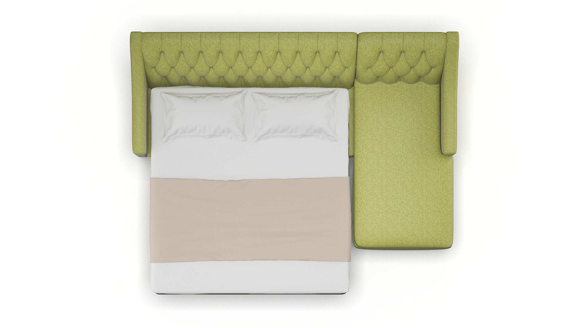 Seville Notion Appletini Panel Sleeper Espresso legs 3