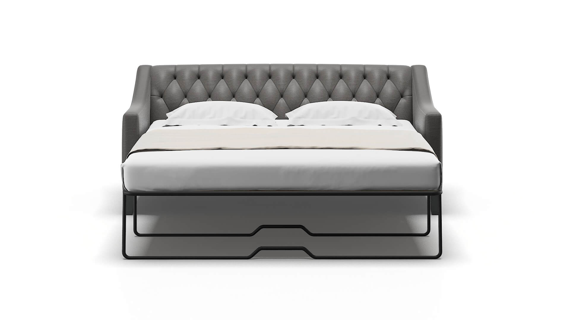 Seville Oscar Grey Sofa Sleeper Espresso legs 1