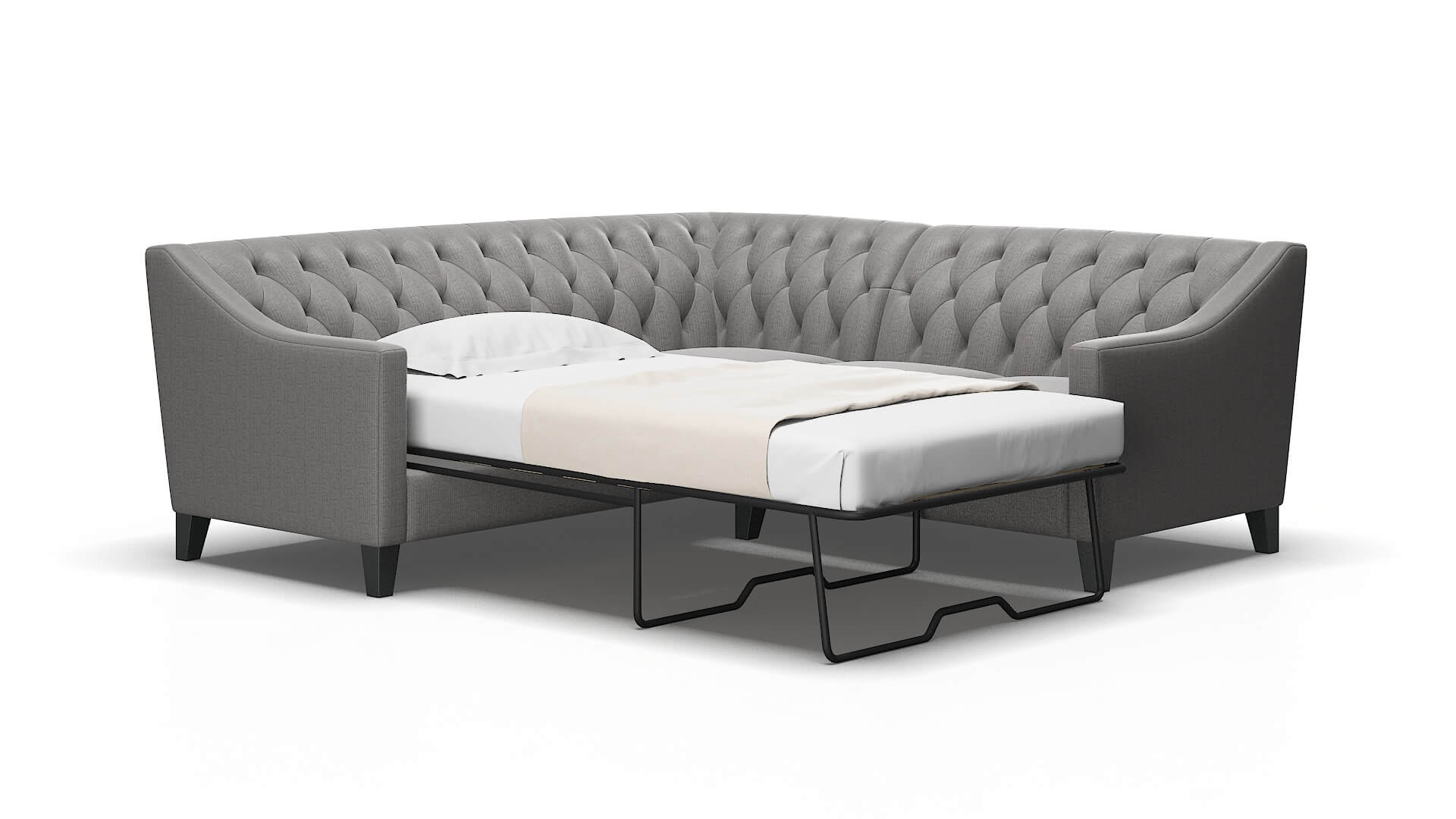 Seville Parker graphite Sectional sleeper Espresso Legs  2