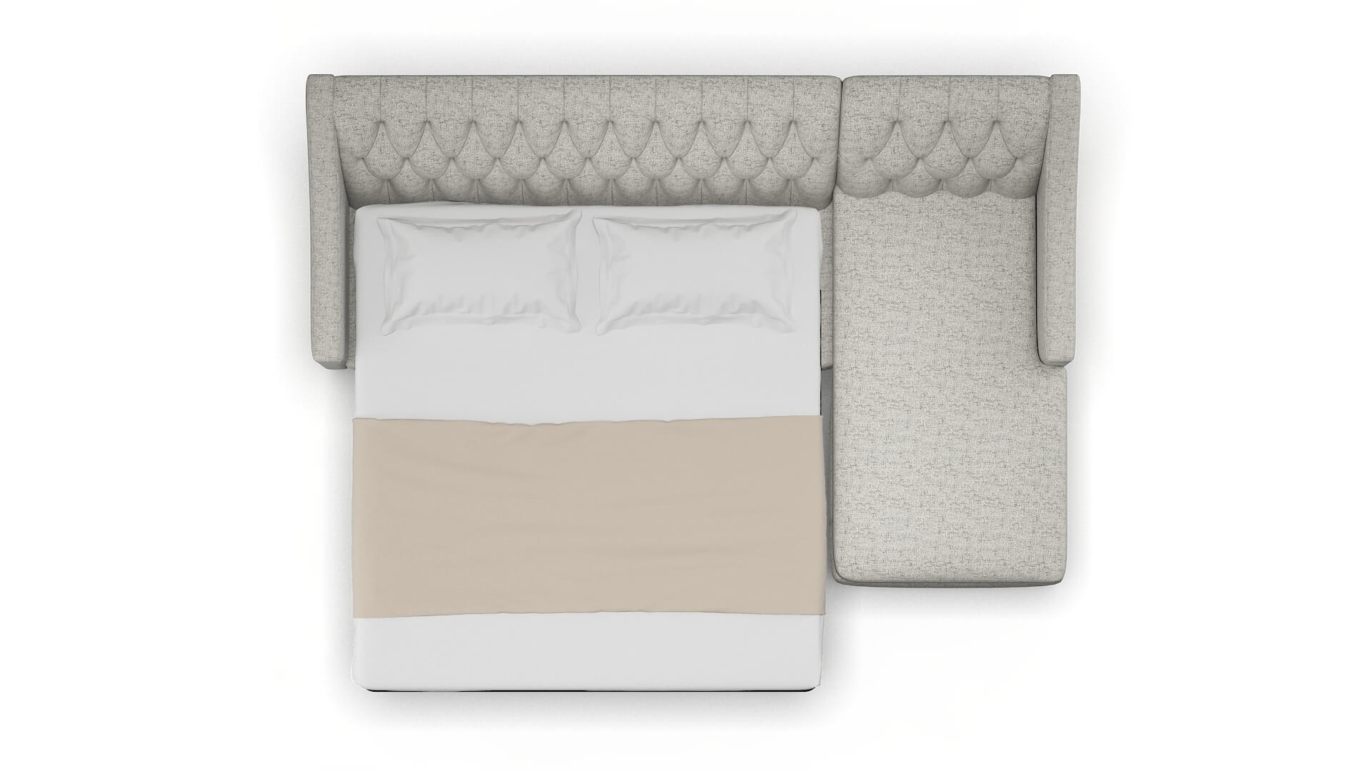 Seville Prime Gravel Panel Sleeper Espresso legs 3