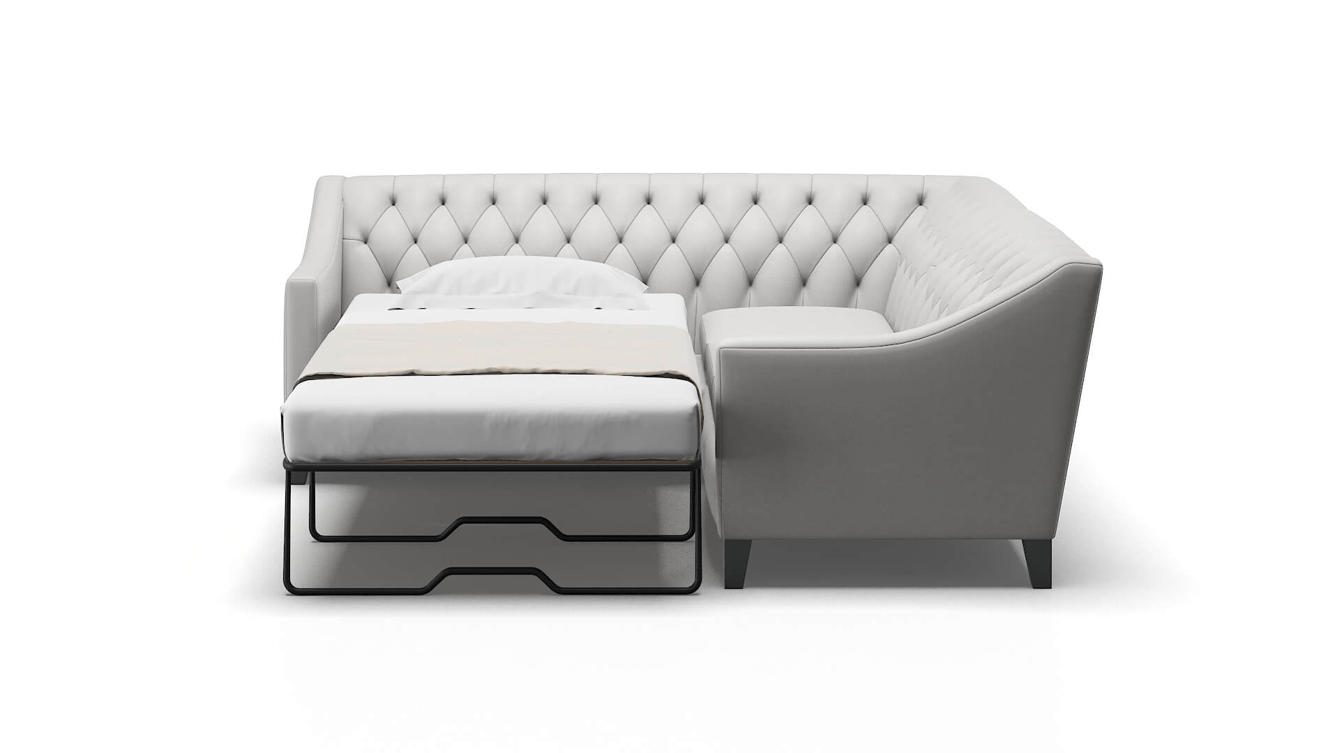 Seville Prisma Steam Sectional Sleeper Espresso legs 1