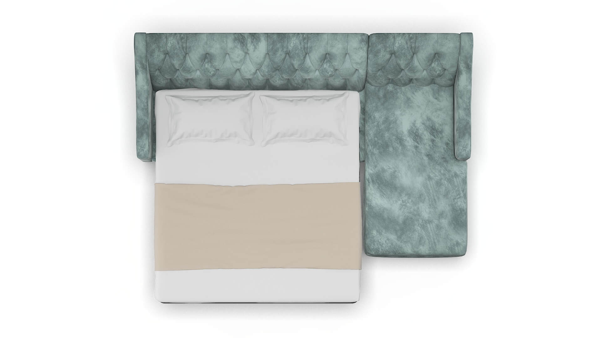 Seville Royale Cloud Panel Sleeper Espresso legs 3