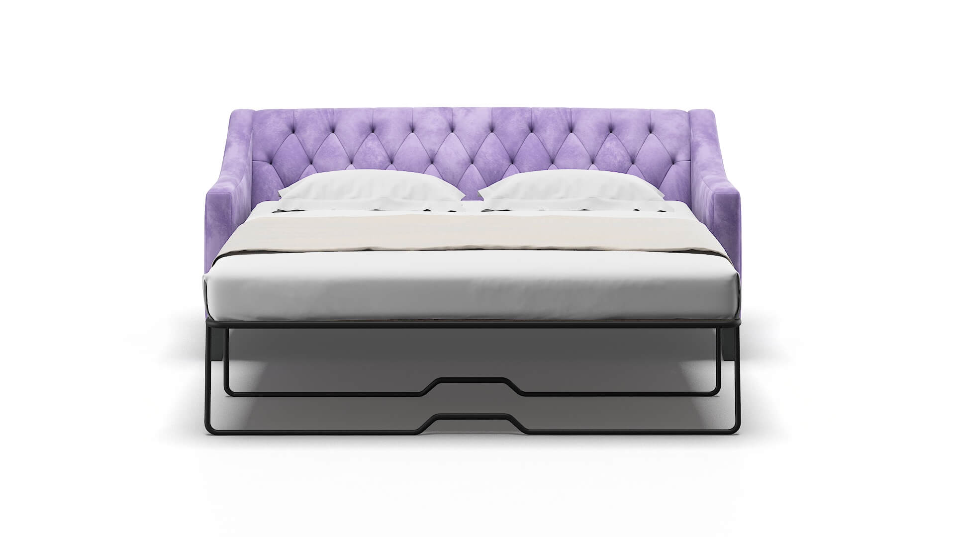 Seville Royale Lavender Sofa Sleeper Espresso legs 1