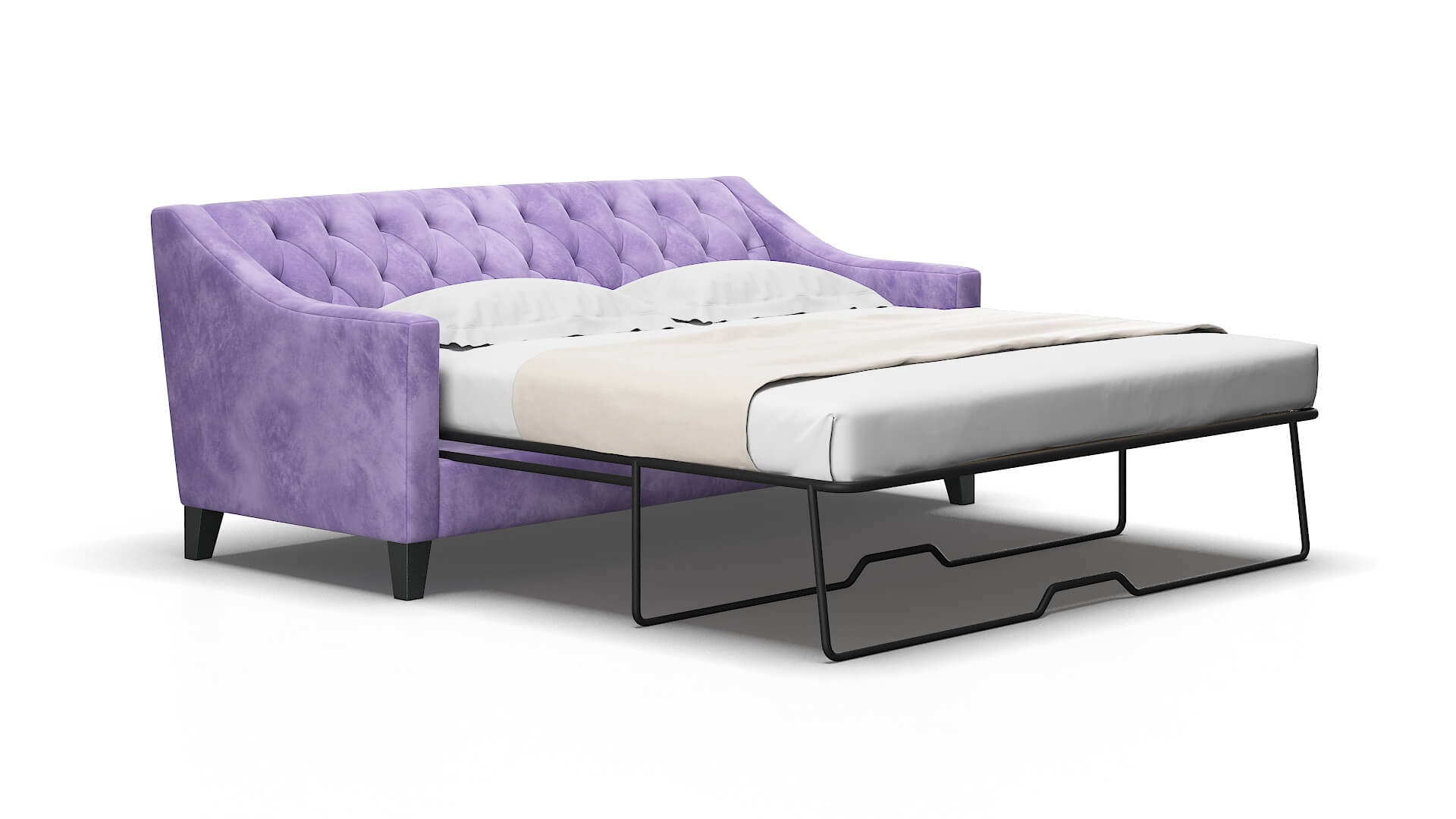 Seville Royale lavender Sofa sleeper Espresso Legs  2