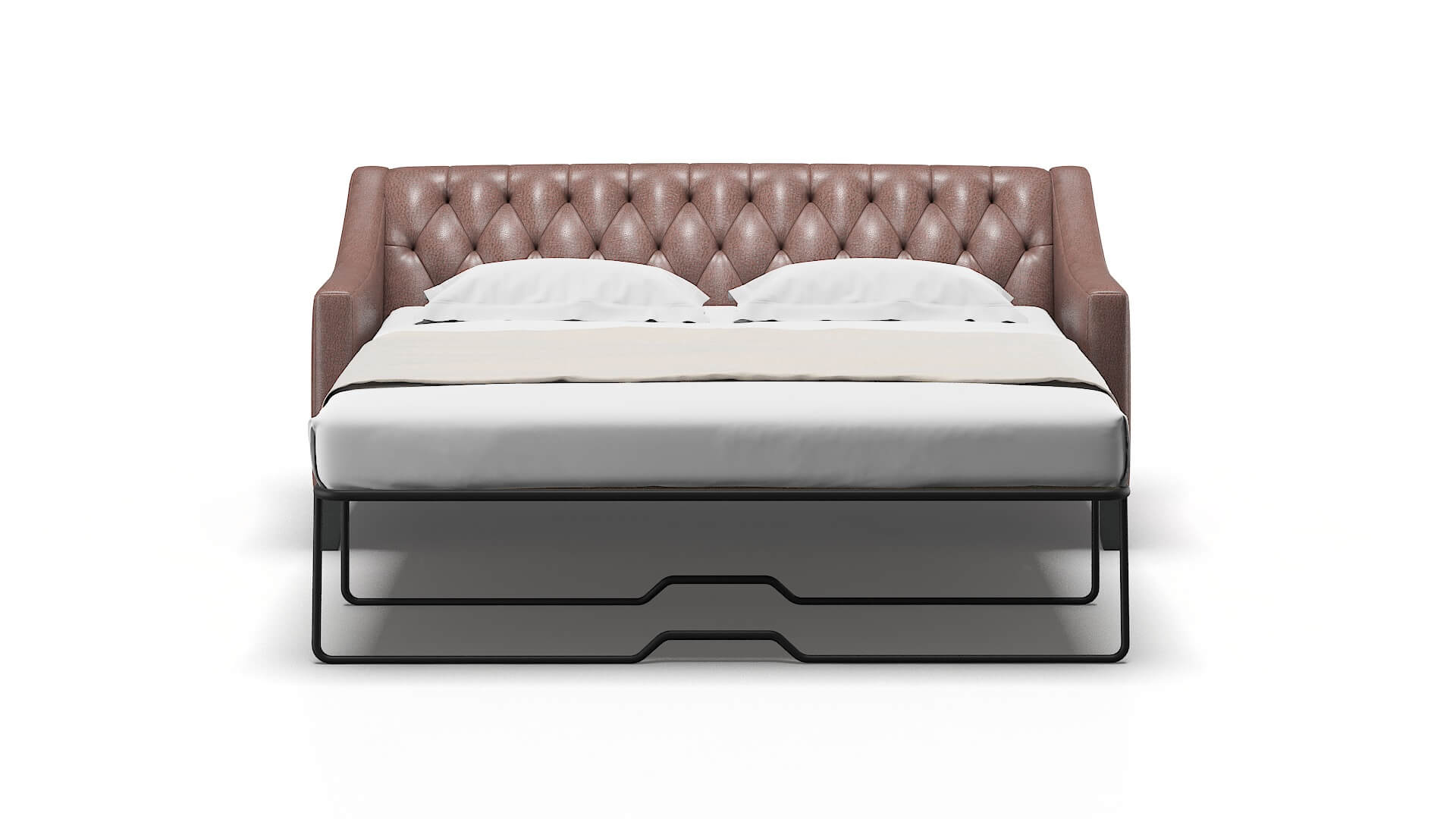 Seville Royale Mocha Sofa Sleeper Espresso legs 1