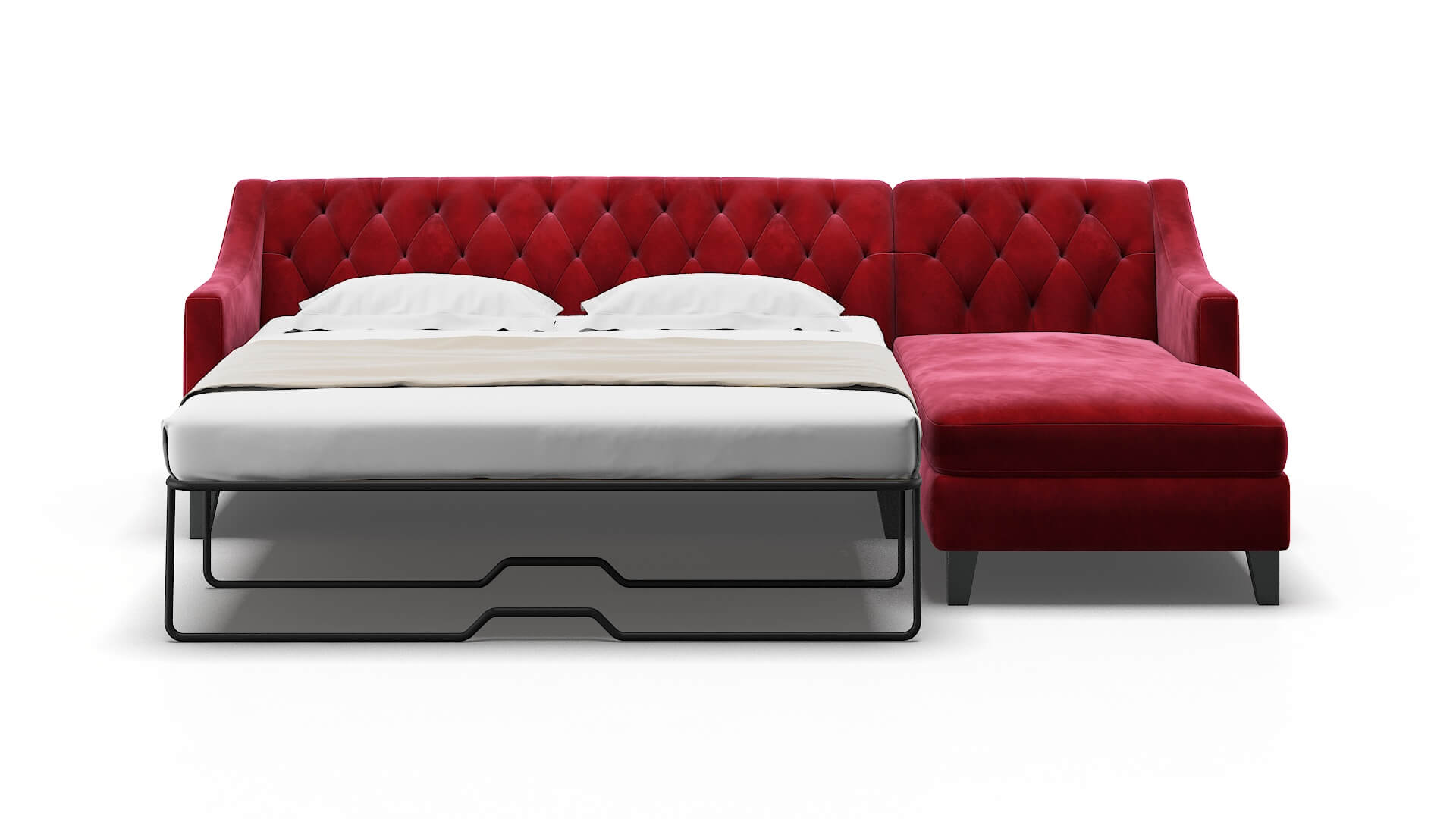 Seville Royale Ruby Panel Sleeper Espresso legs 1