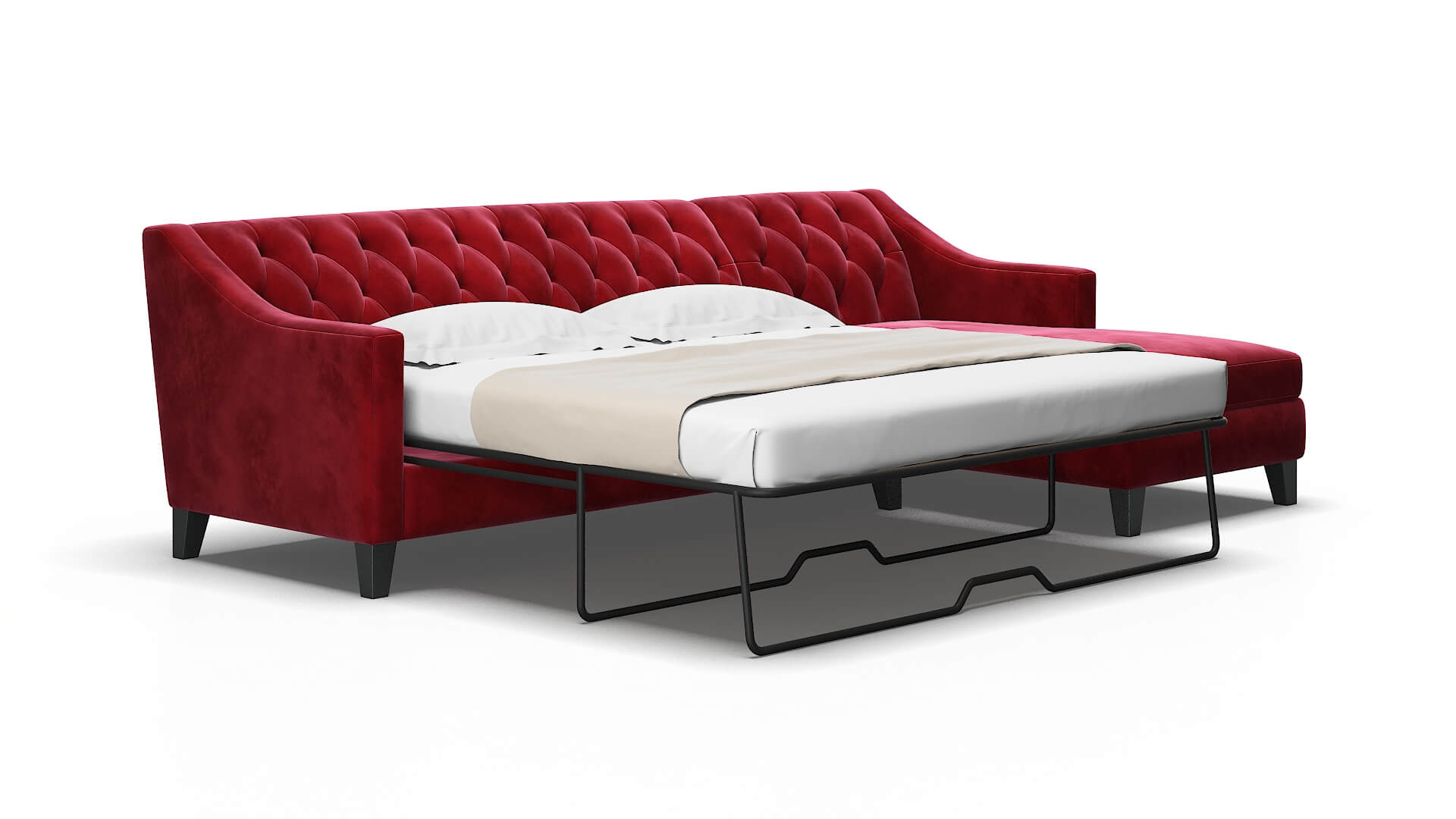 Seville Royale Ruby Panel Sleeper Espresso legs 2