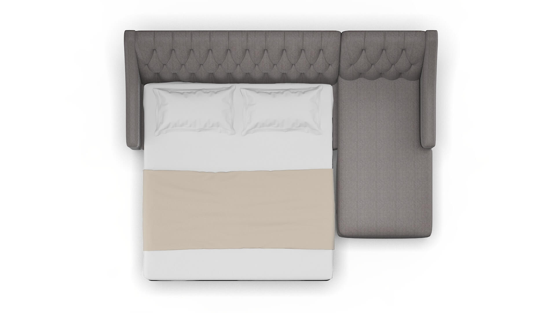 Seville Sasha Granite Panel Sleeper Espresso legs 3