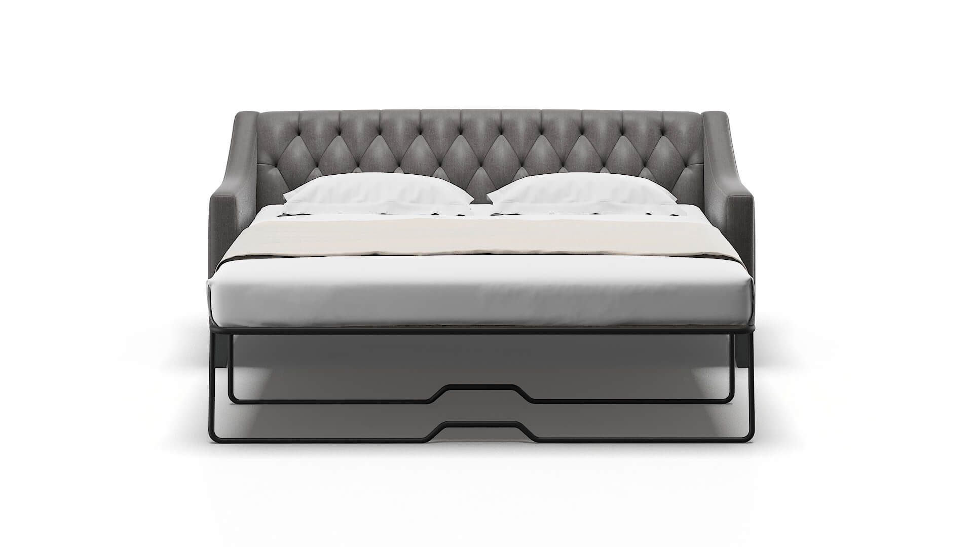 Seville Sasha Grey Sofa Sleeper Espresso legs 1