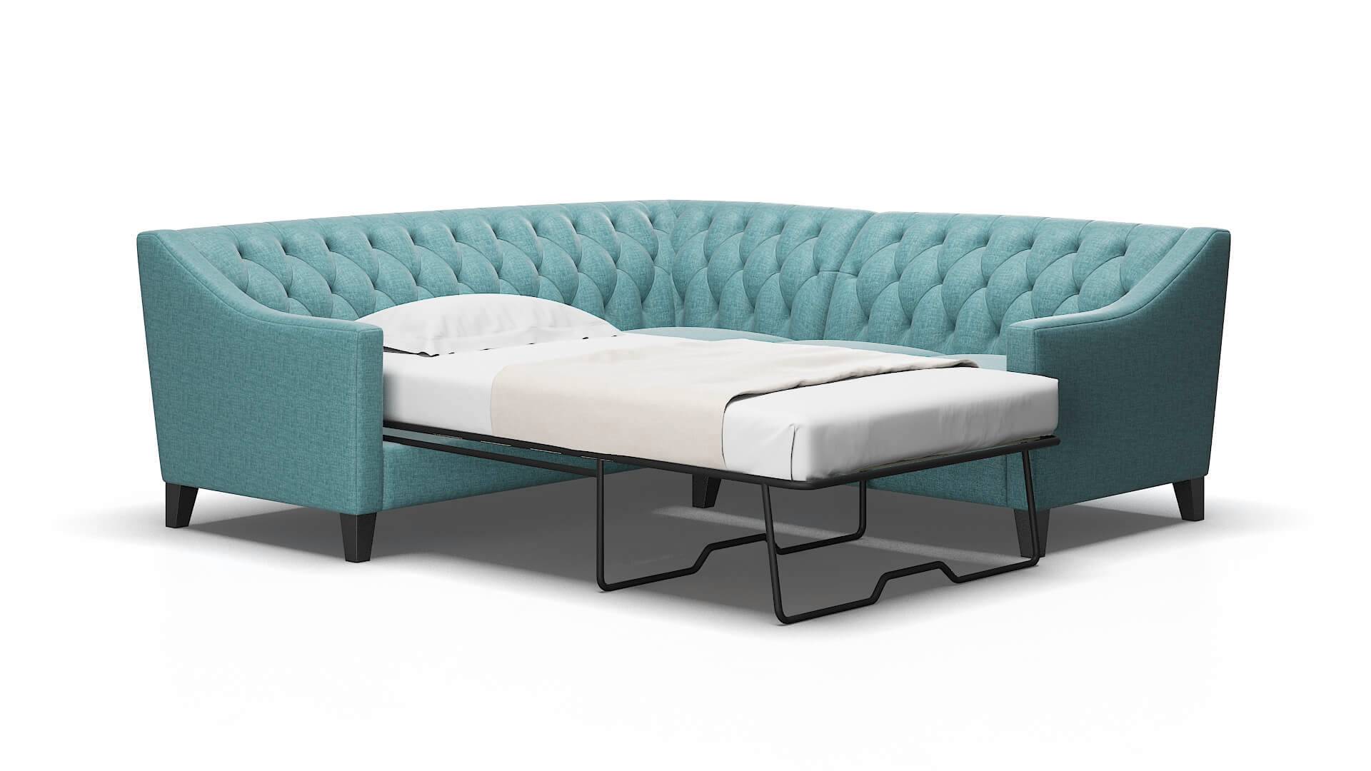 Seville Simplex Blue_moon Sectional Sleeper Espresso legs 2