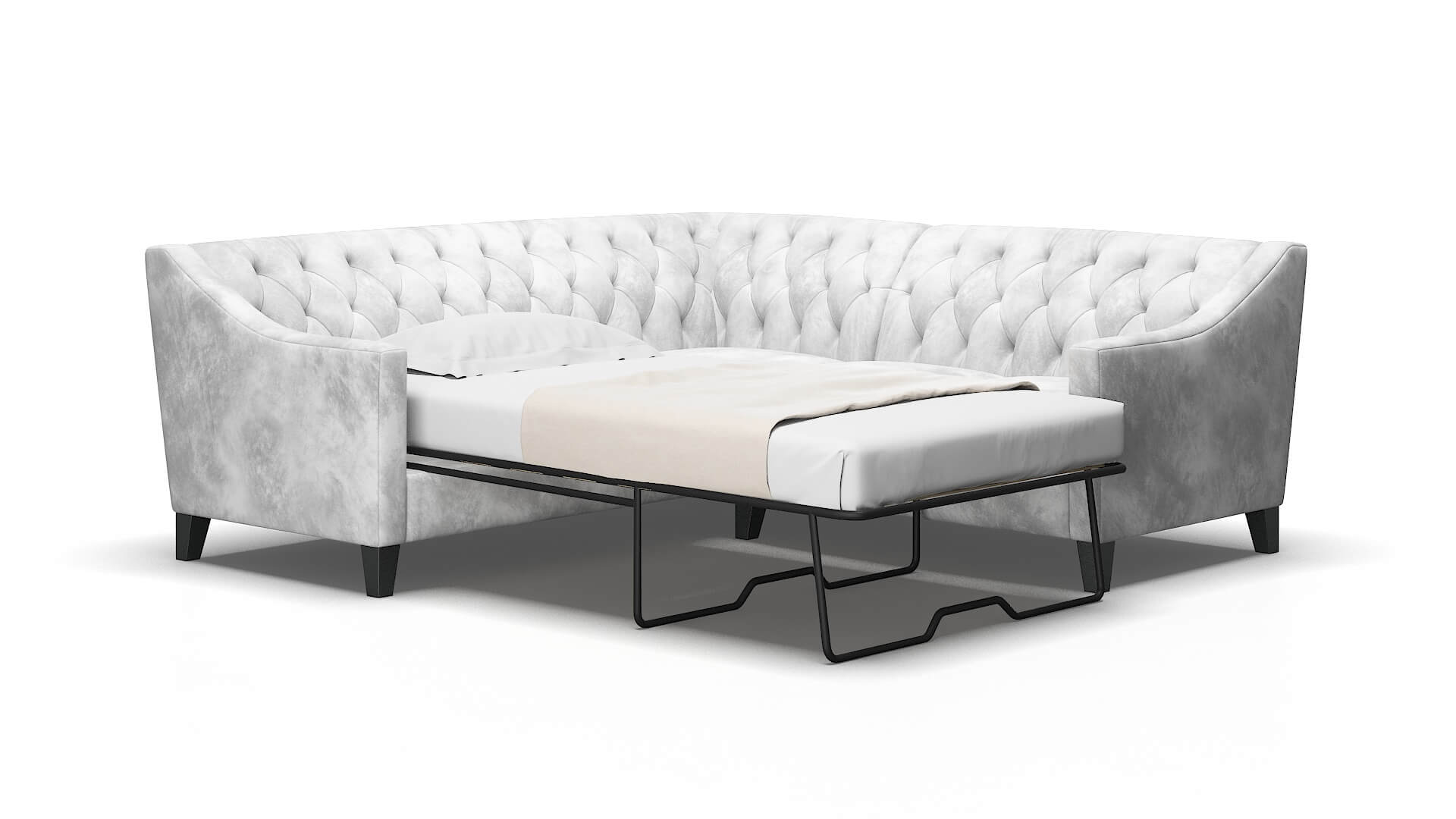 Seville Terrain pearl Sectional sleeper Espresso Legs  2