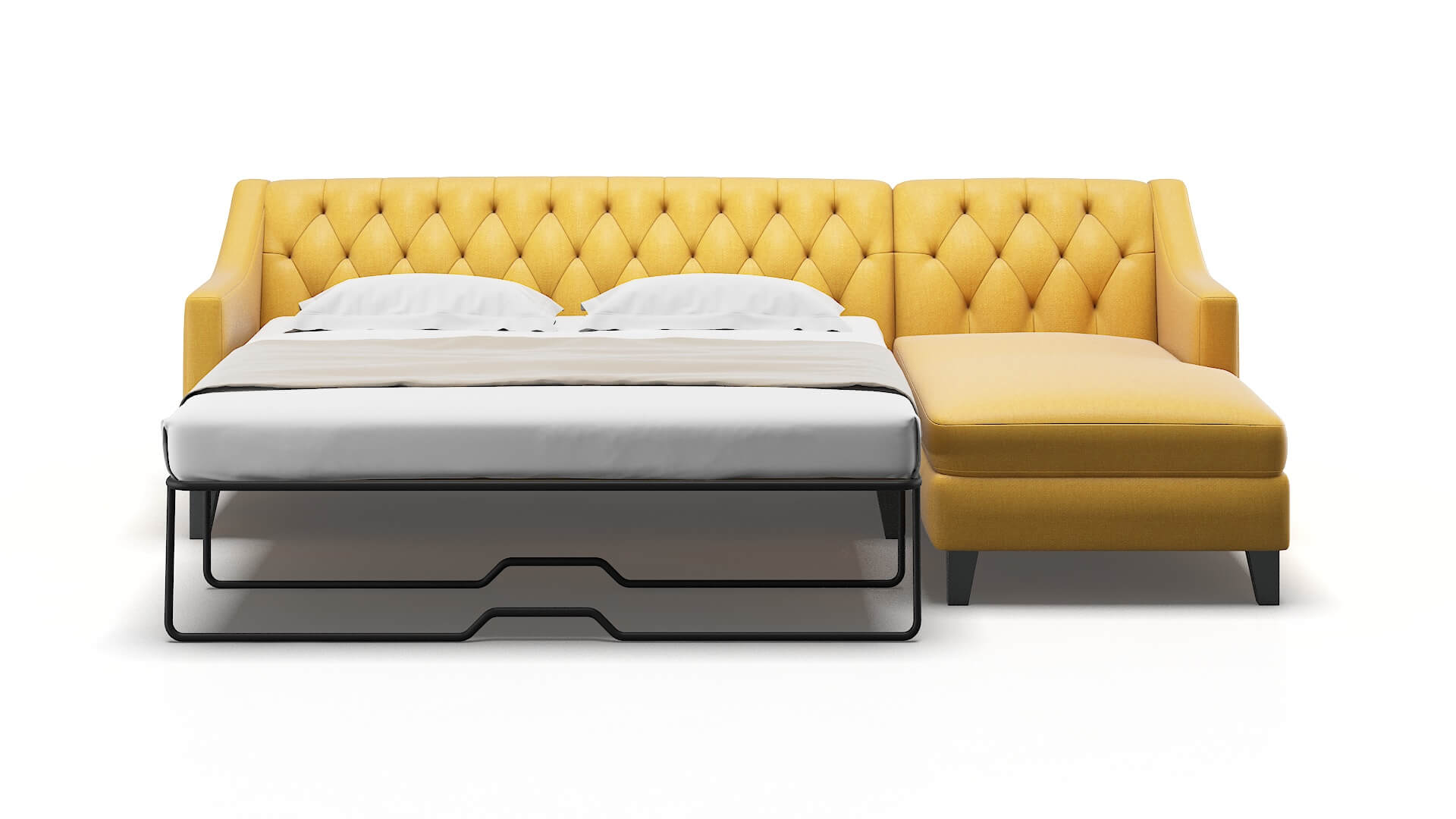 Seville Tess Turmeric Panel Sleeper Espresso legs 1