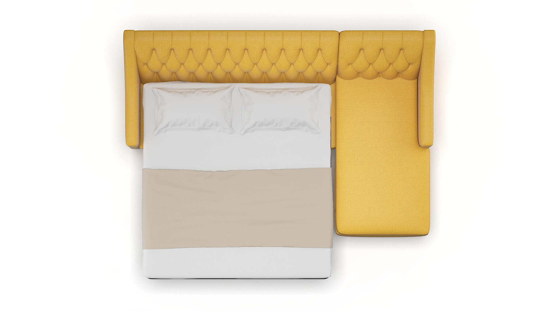 Seville Tess Turmeric Panel Sleeper Espresso legs 3