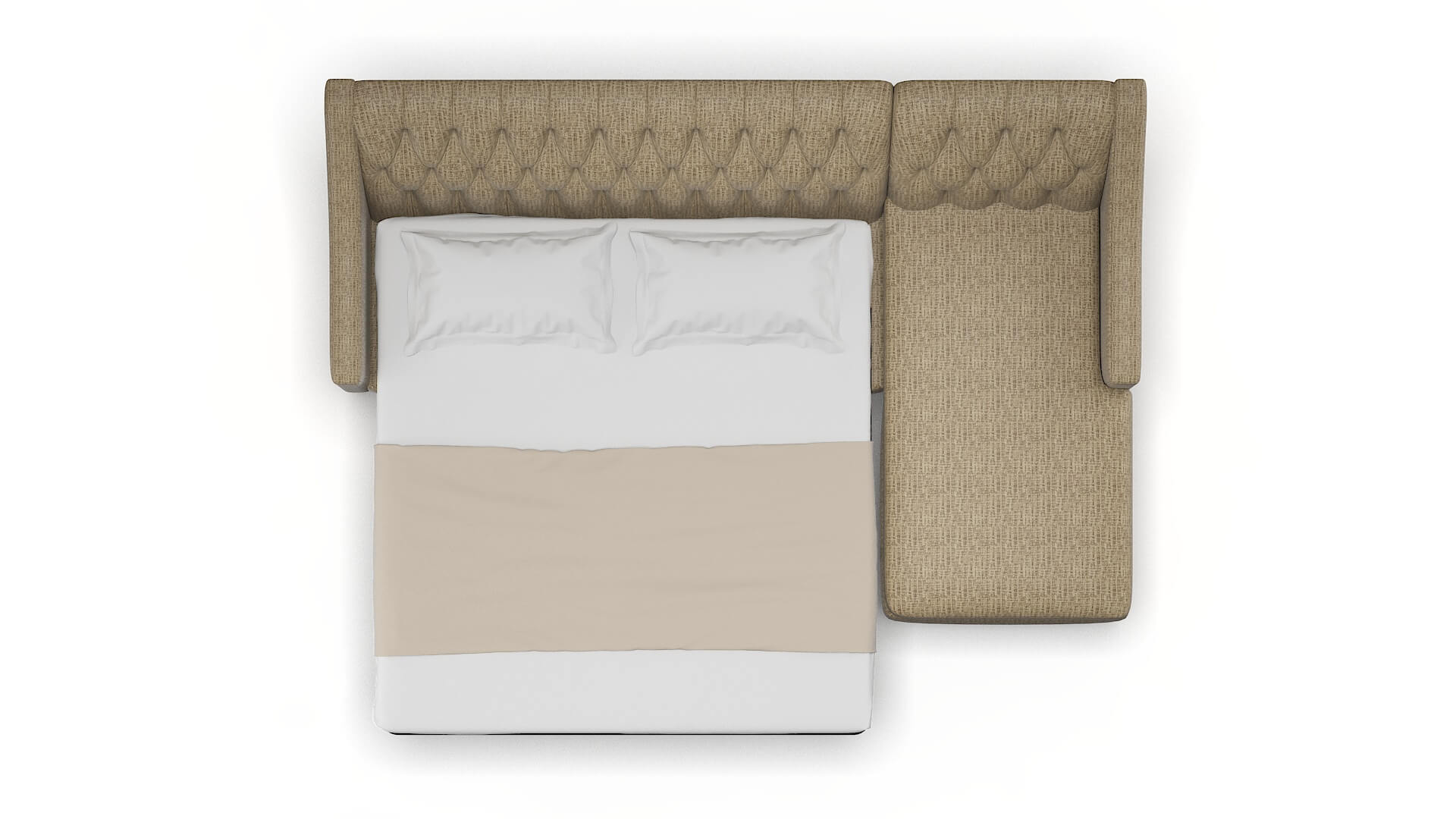 Seville Venus Mocha Panel Sleeper Espresso legs 3