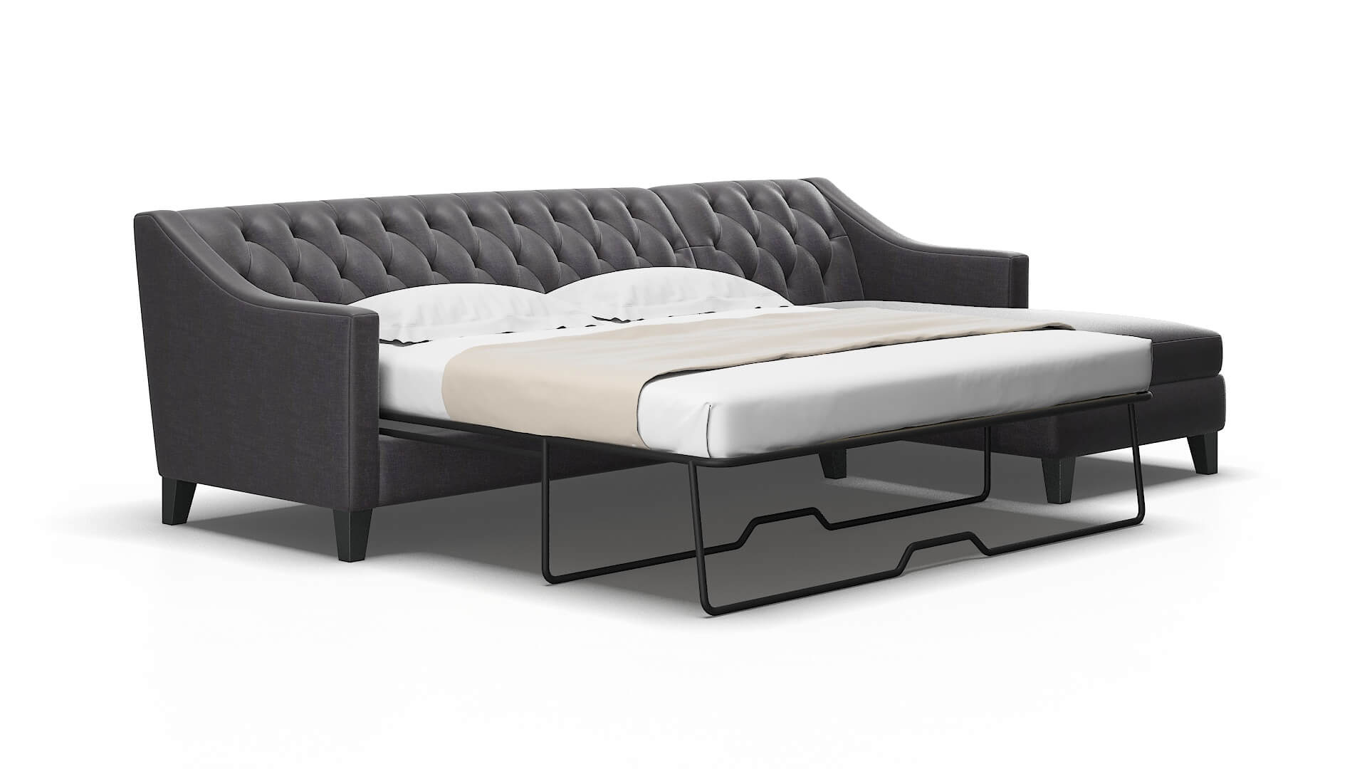 Seville Venus onyx Panel sleeper Espresso Legs  2