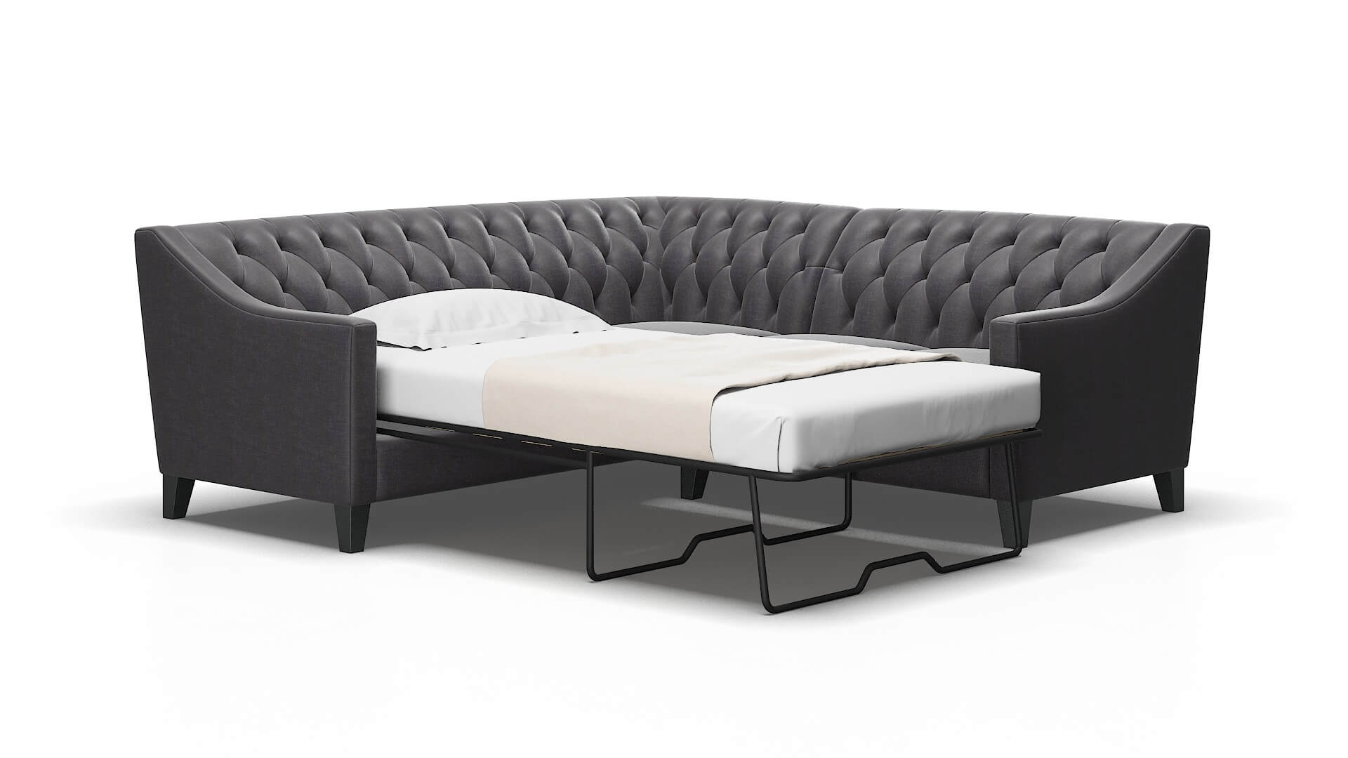 Seville Venus onyx Sectional sleeper Espresso Legs  2