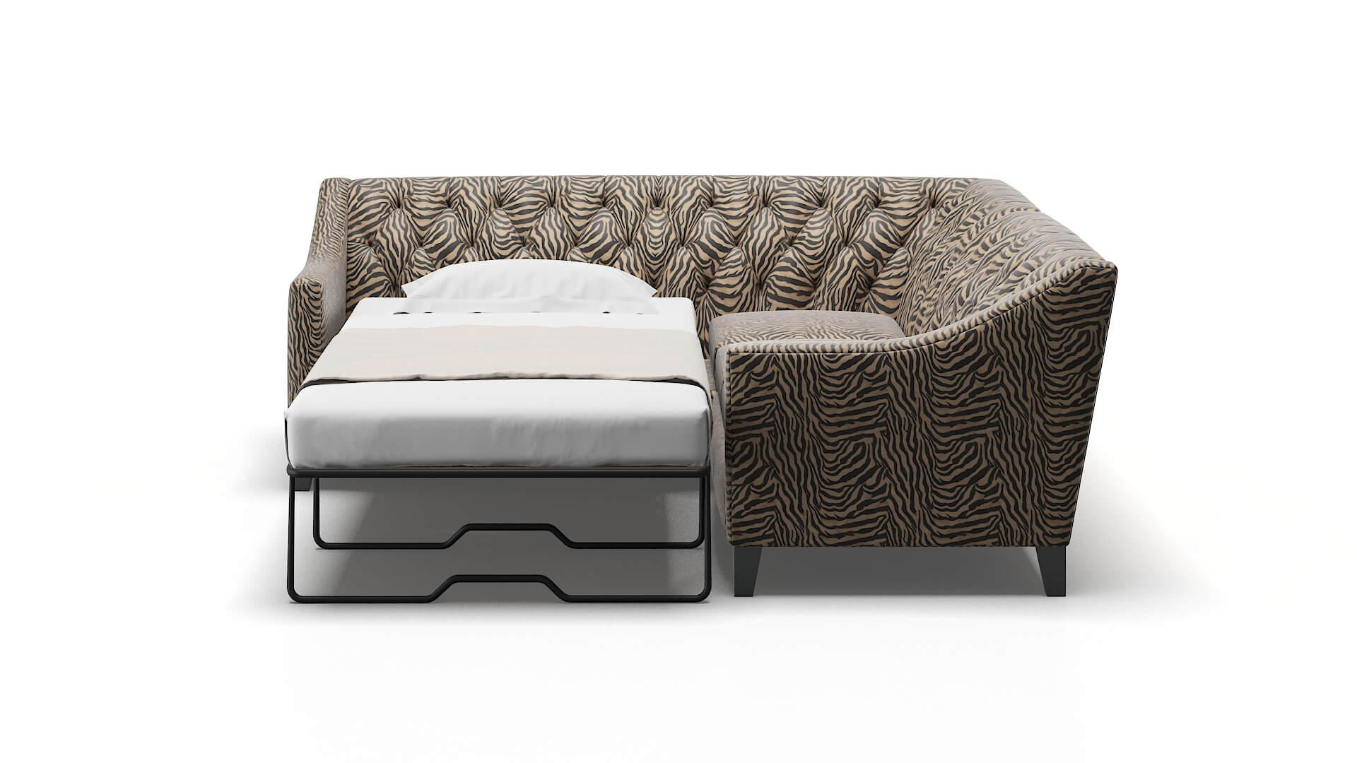 Seville Zambia Coffee Sectional Sleeper Espresso legs 1