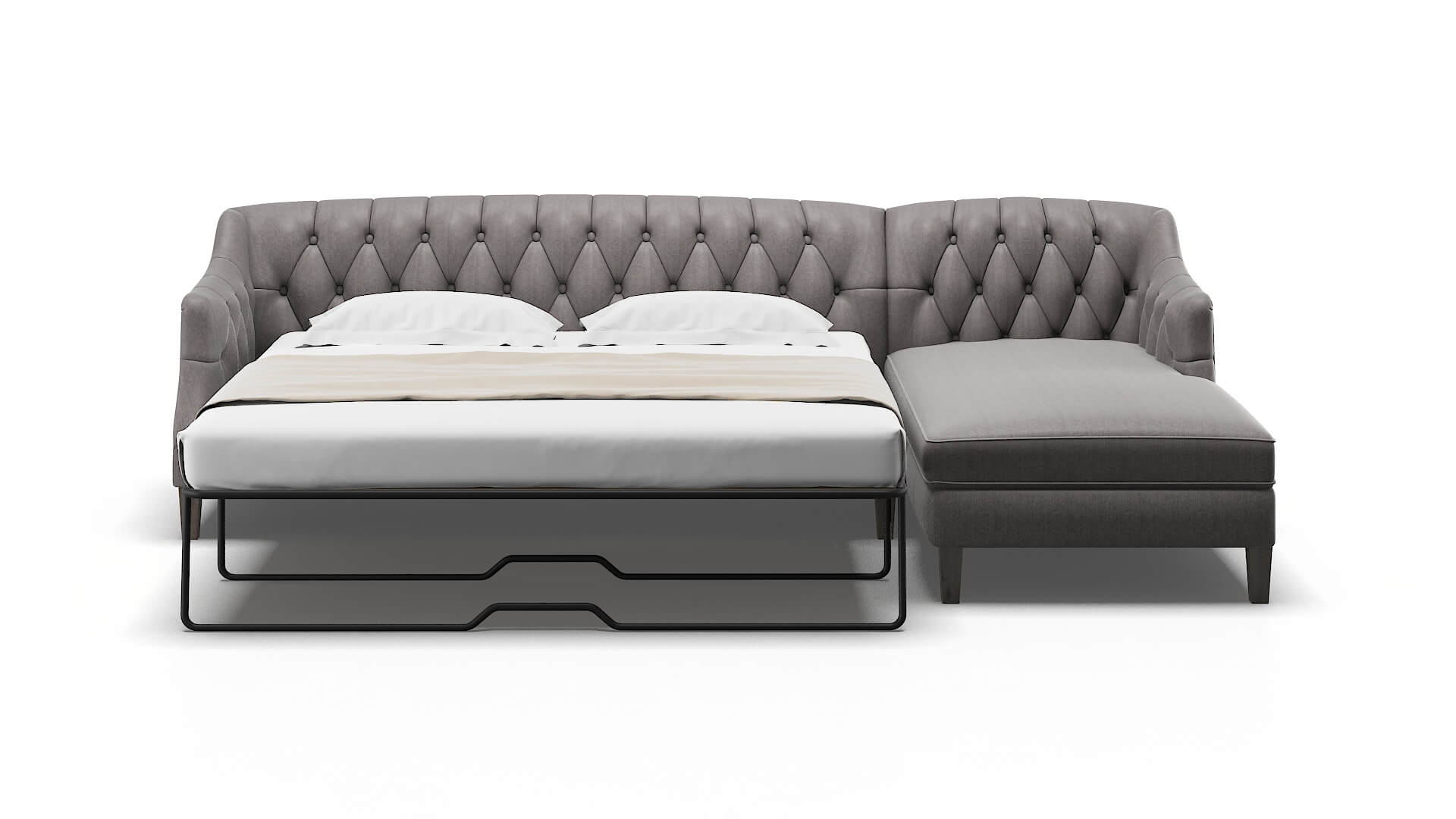 Shiraz Atlas_plz Silver Panel Sleeper Espresso legs 1