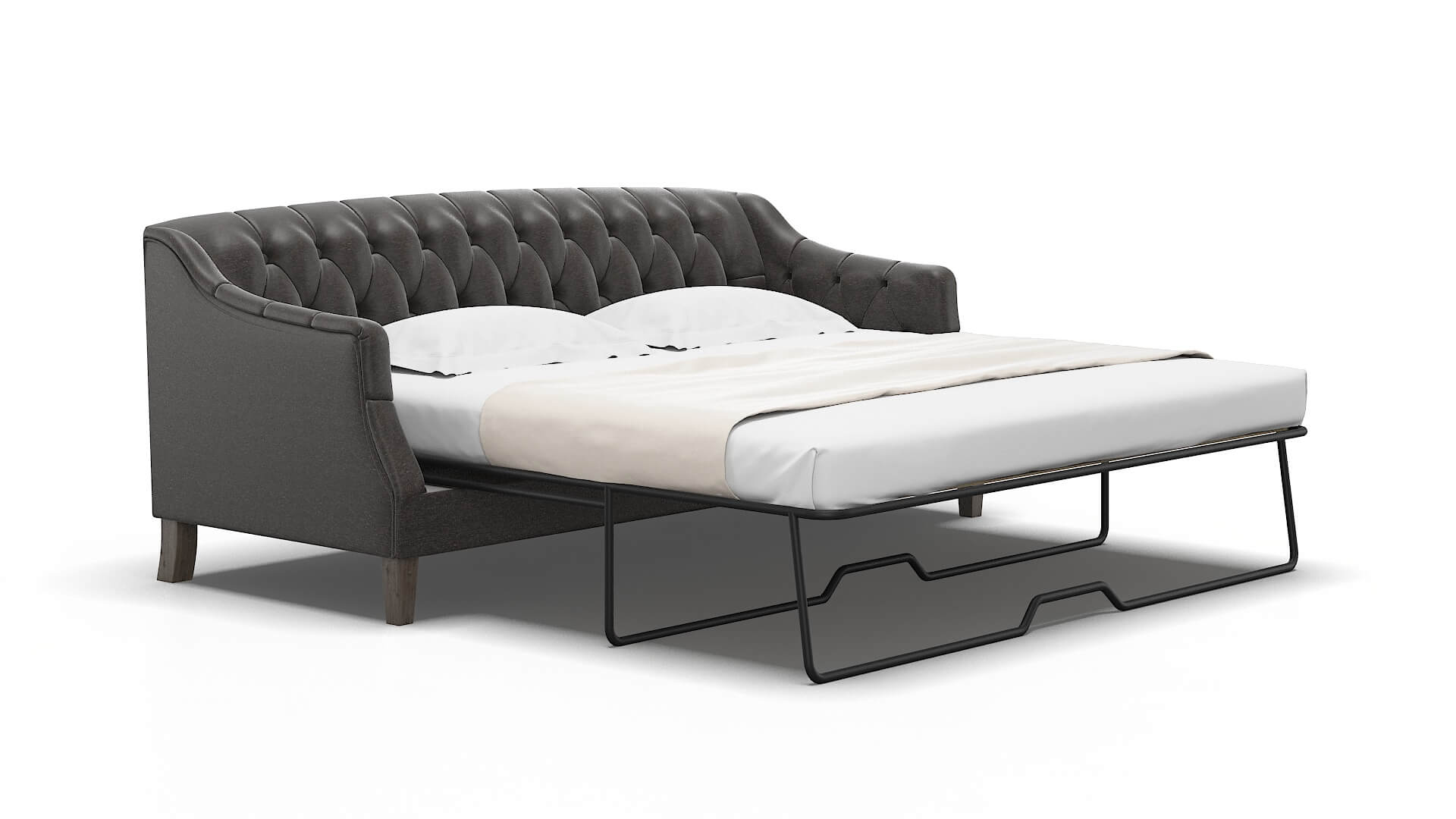 Shiraz Avenger denim Sofa sleeper Espresso Legs  2
