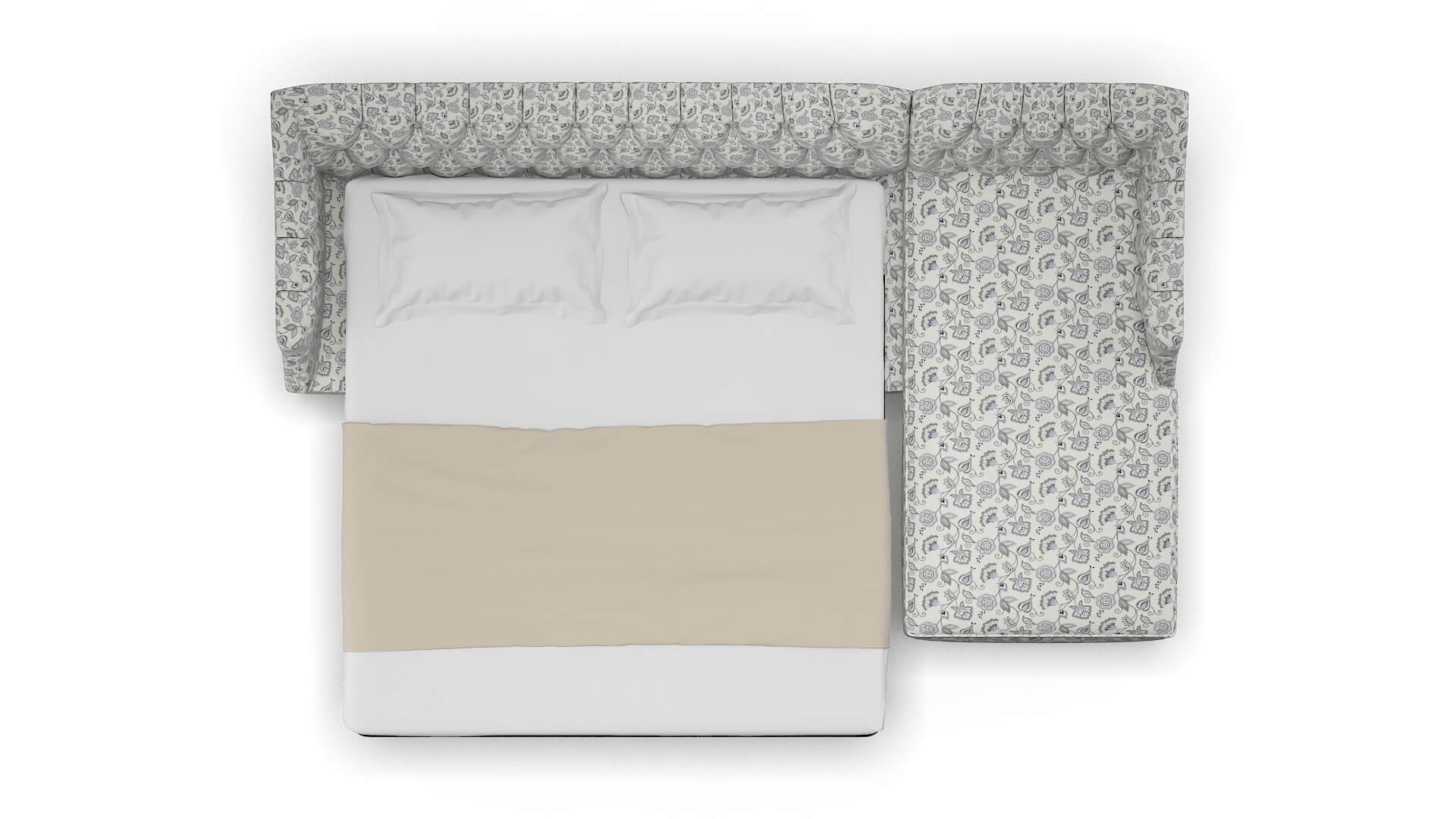 Shiraz Avignon Sky Panel Sleeper Espresso legs 3