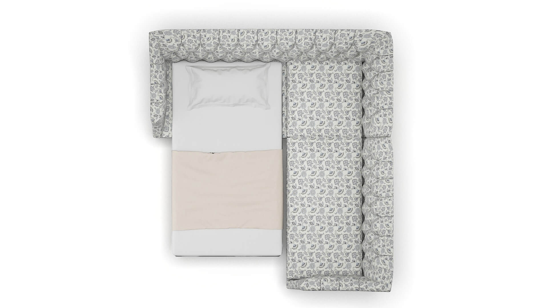 Shiraz Avignon Sky Sectional Sleeper Espresso legs 3