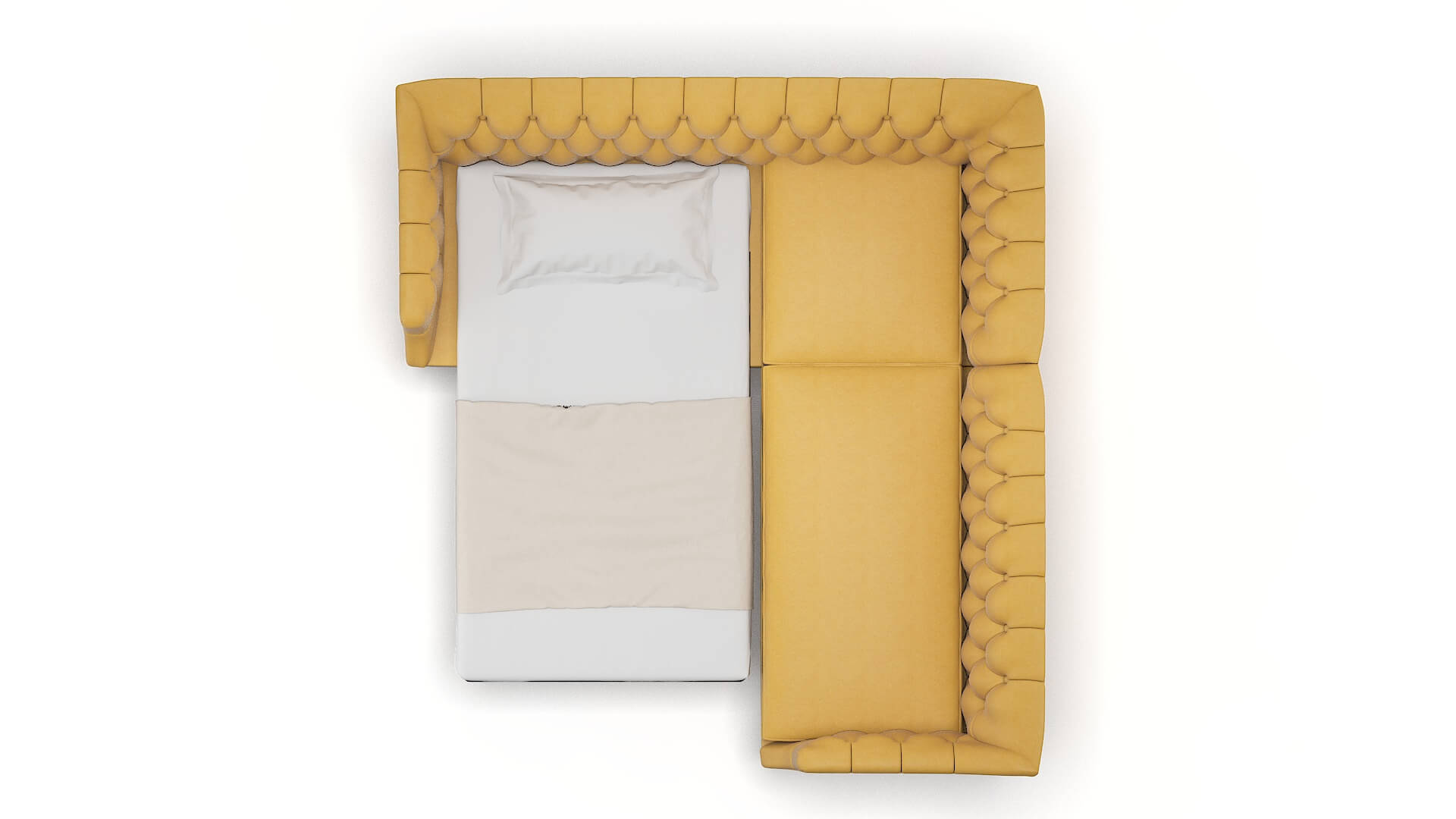 Shiraz Bella Amber Sectional Sleeper Espresso legs 3