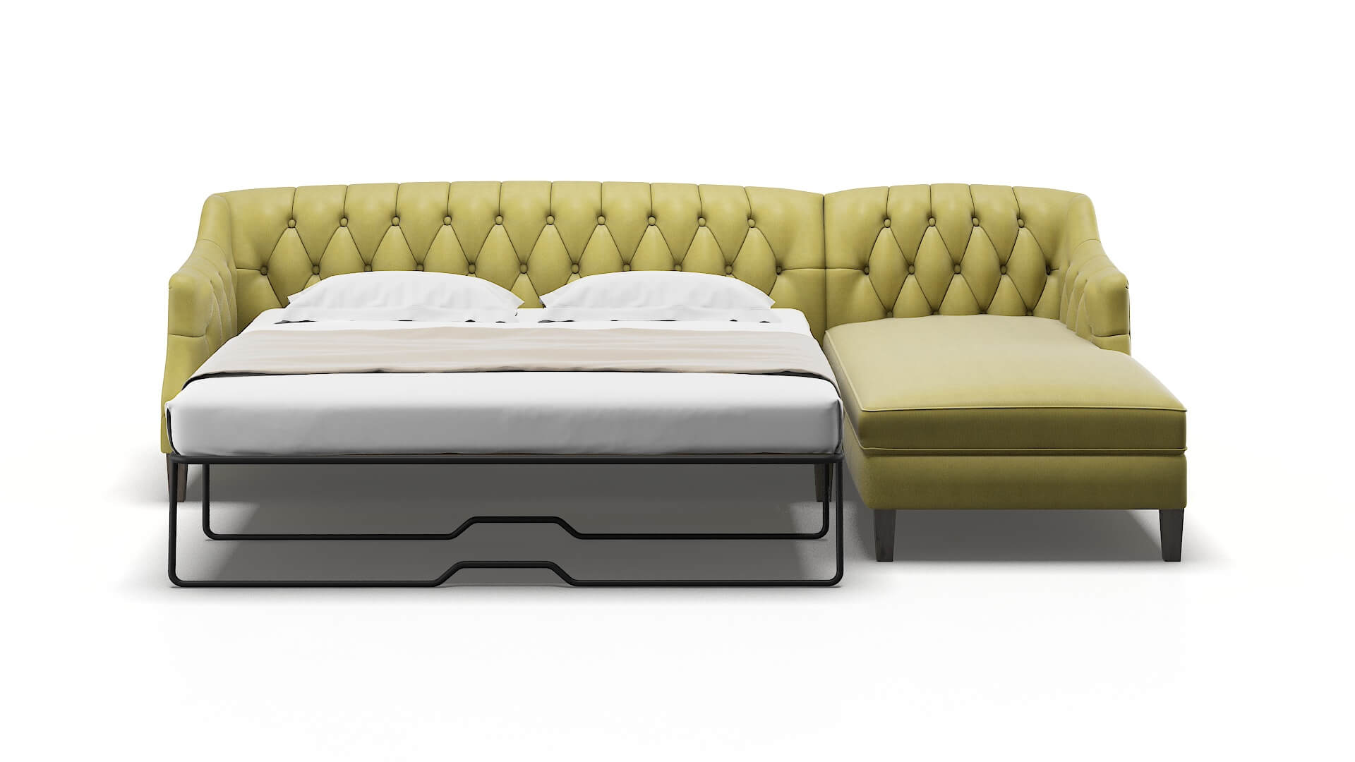 Shiraz Bella Apple Panel Sleeper Espresso legs 1