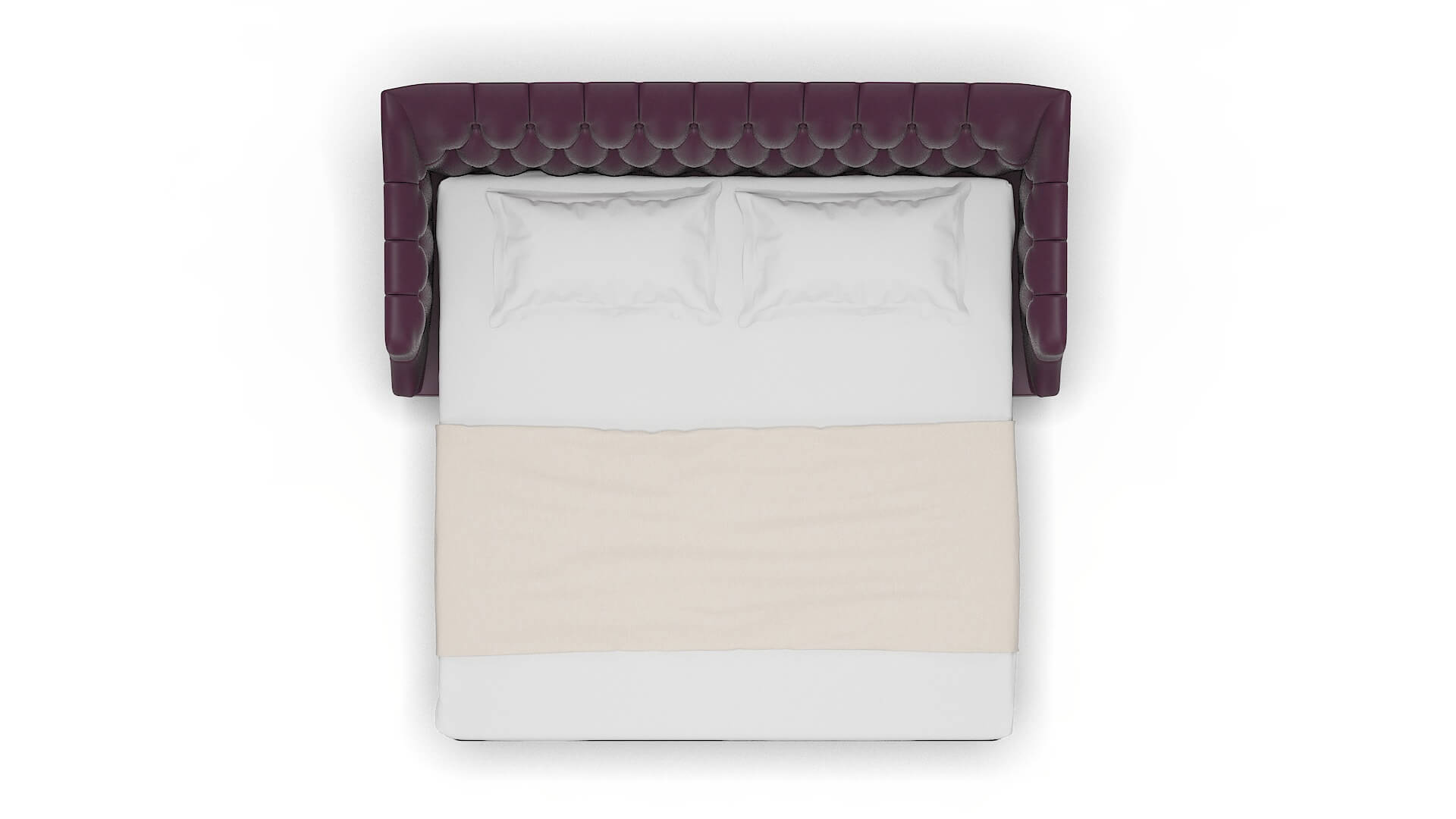 Shiraz Bella Aubergine Sofa Sleeper Espresso legs 3