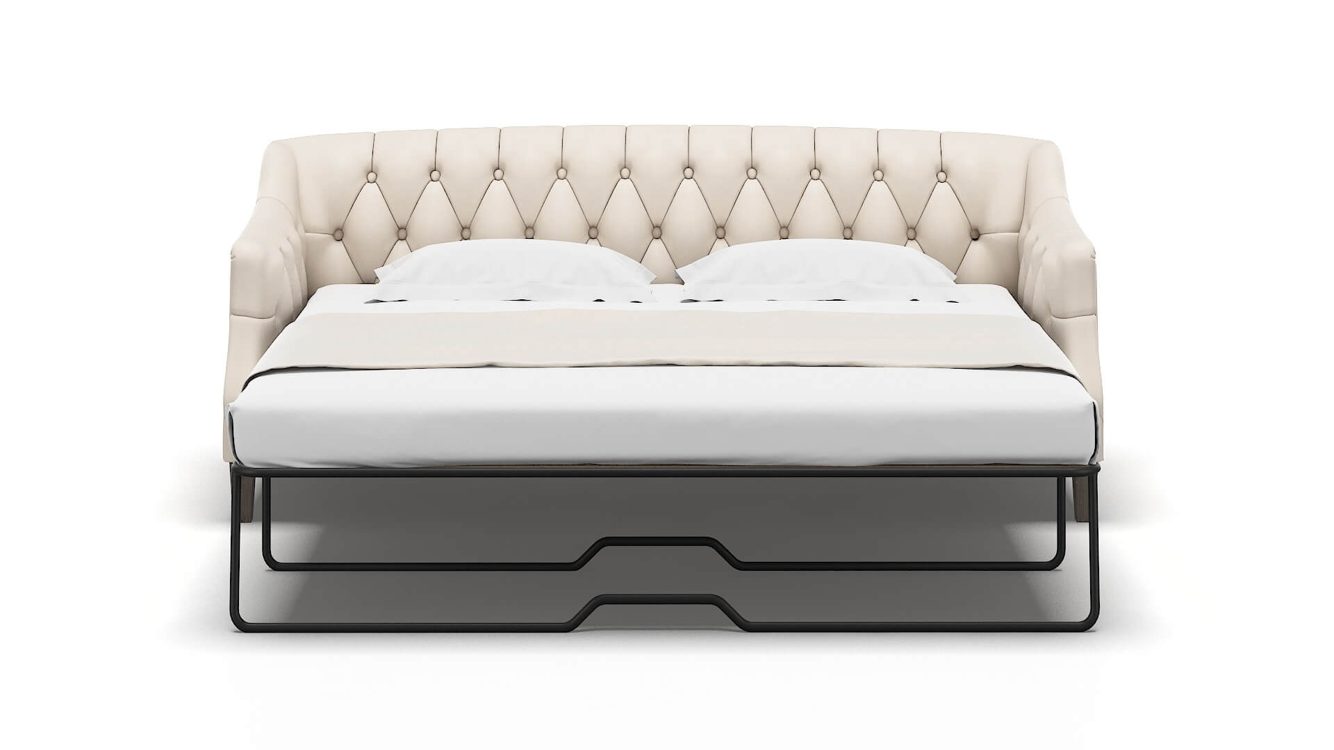 Shiraz Bella Buckwheat Sofa Sleeper Espresso legs 1