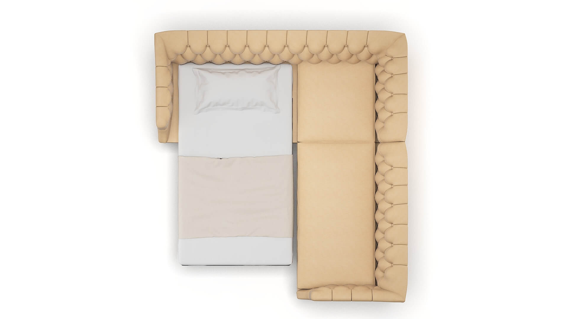 Shiraz Bella Coffee Sectional Sleeper Espresso legs 3