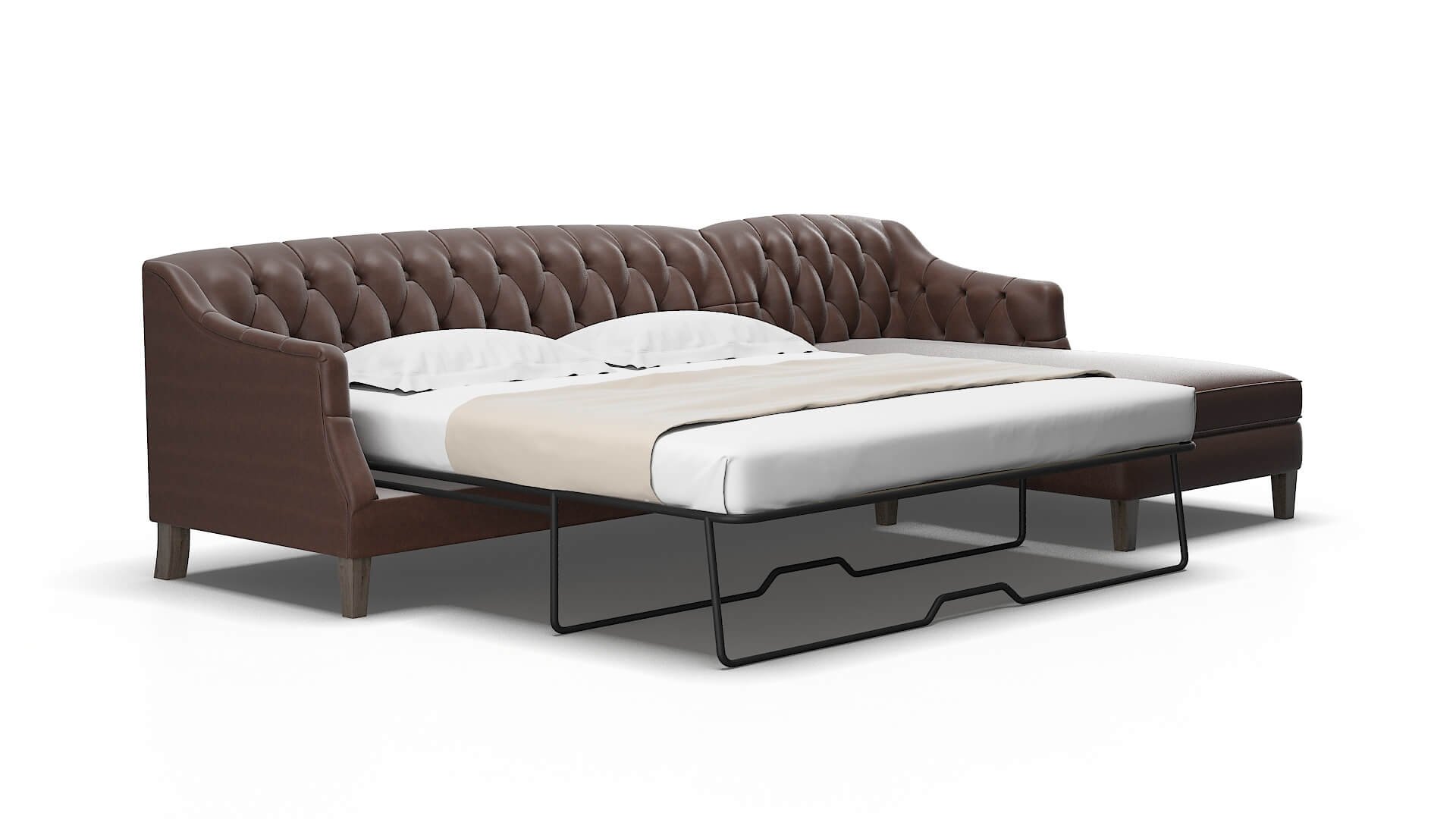 Shiraz Bella espresso Panel sleeper Espresso Legs  2
