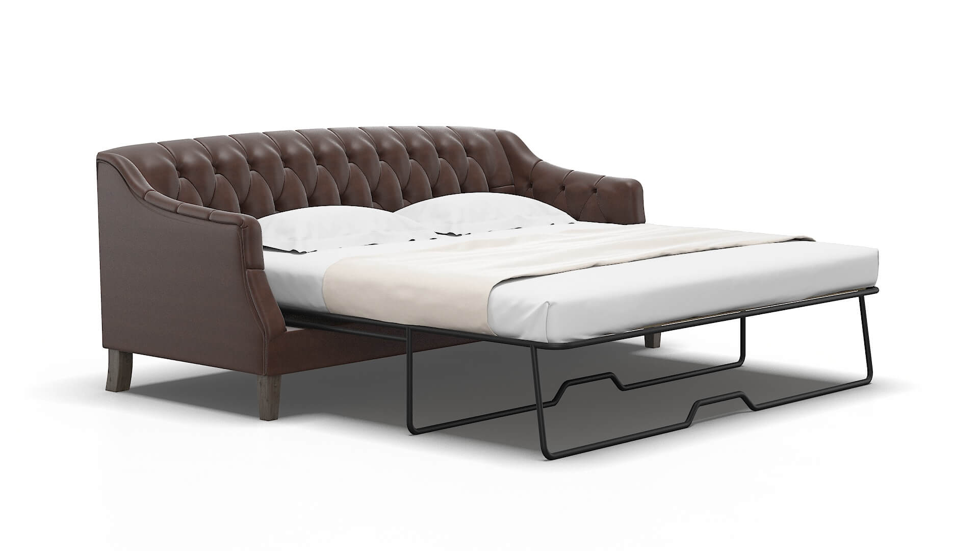 Shiraz Bella Espresso Sofa Sleeper Espresso legs 2