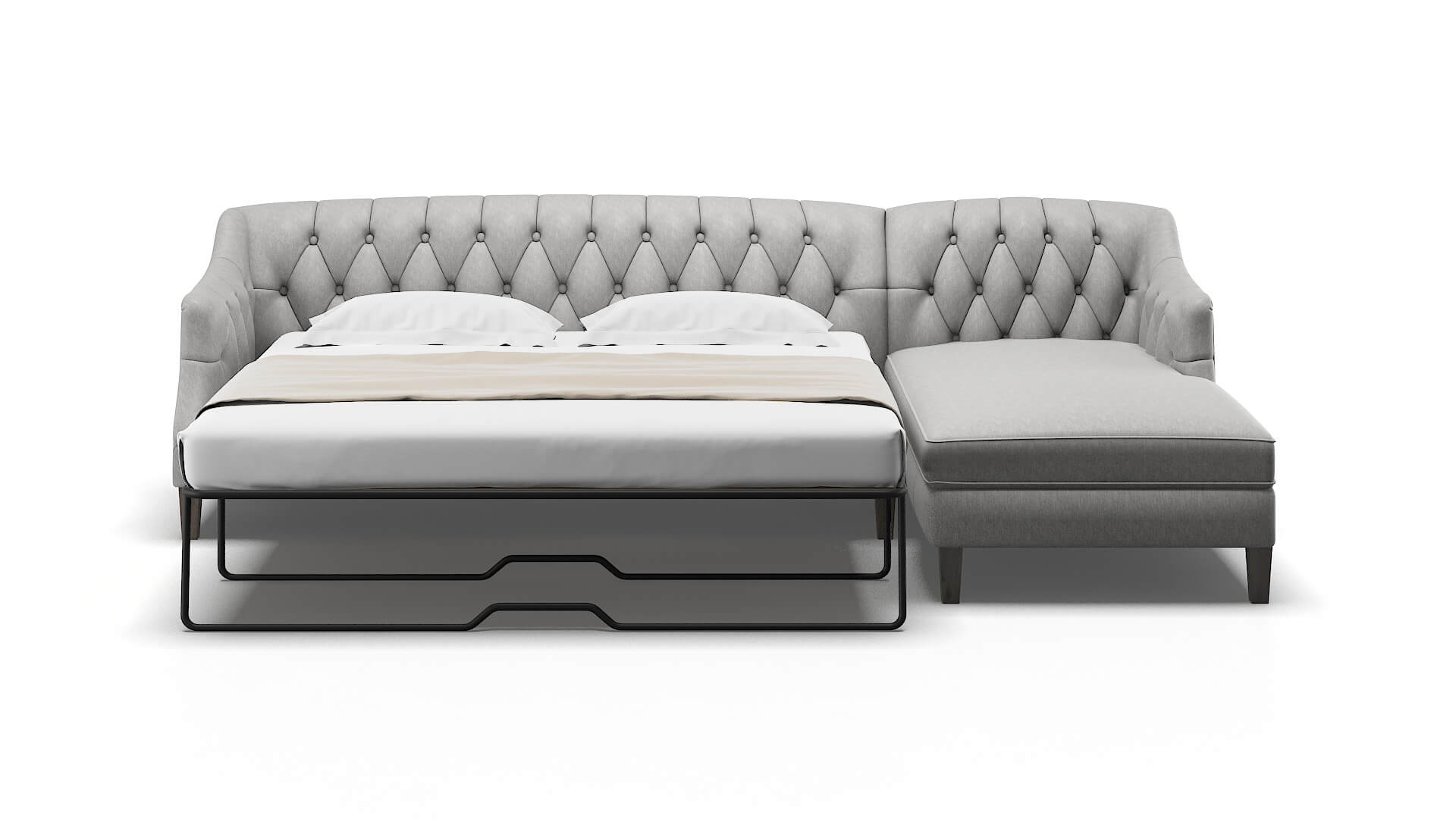 Shiraz Bungalow Graphite Panel Sleeper Espresso legs 1