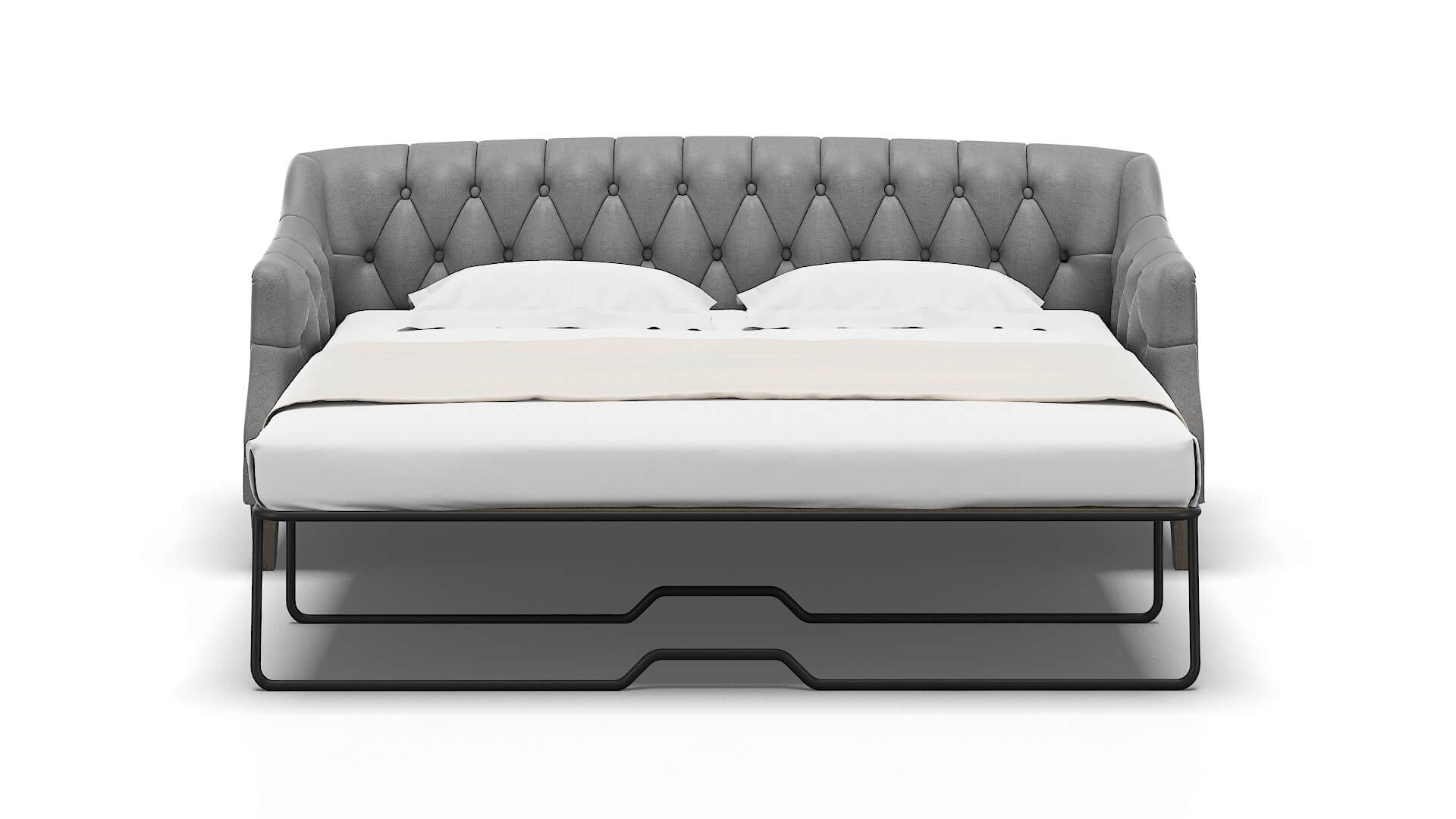 Shiraz Catalina Steel Sofa Sleeper Espresso legs 1