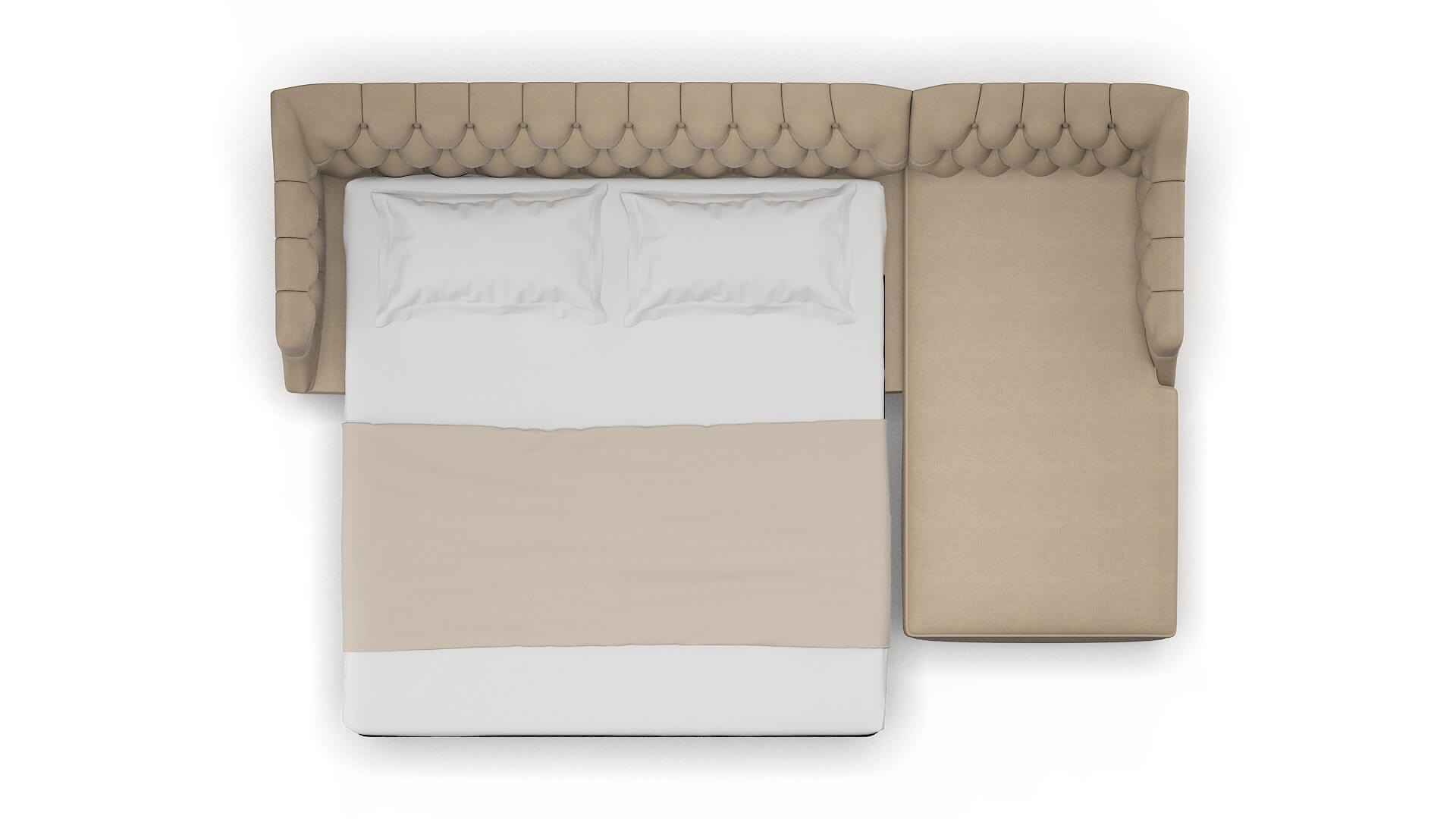 Shiraz Chance Platinum Panel Sleeper Espresso legs 3