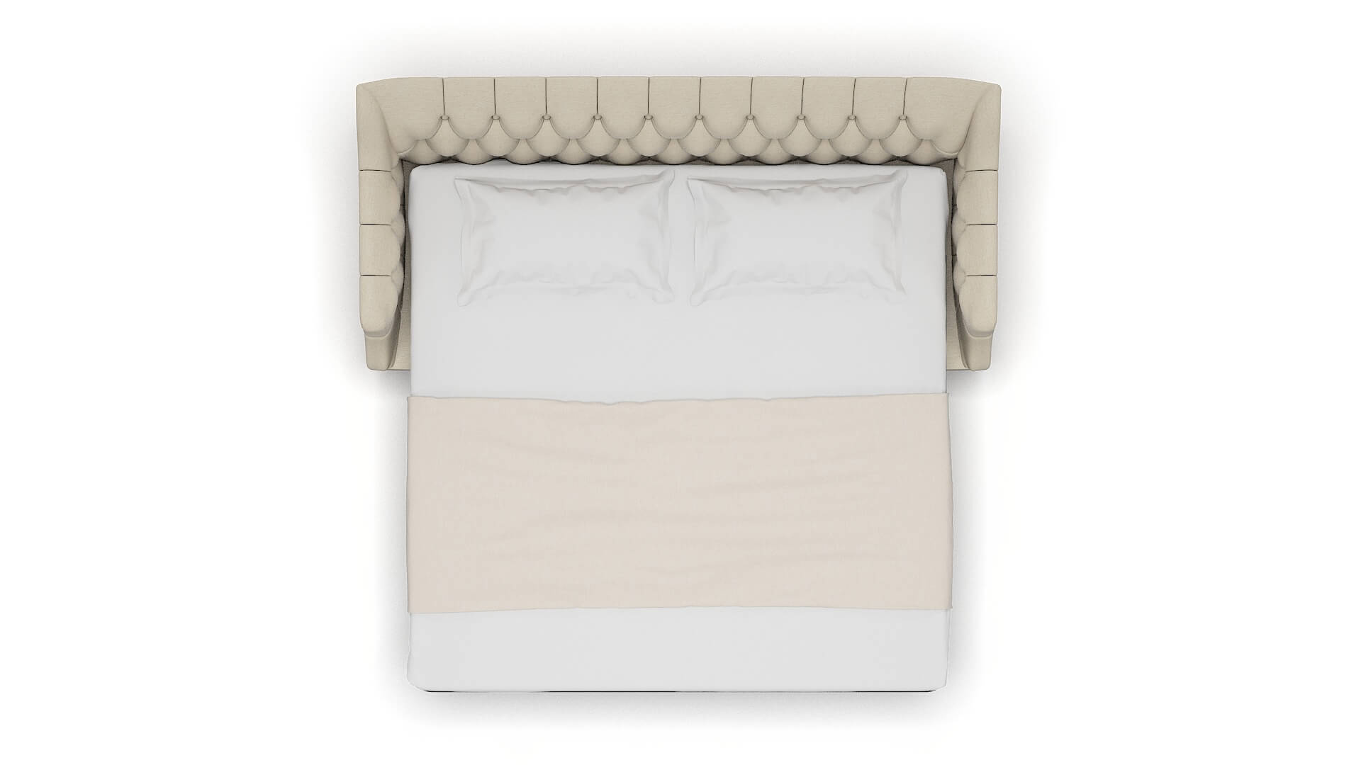 Shiraz Chance Sand Sofa Sleeper Espresso legs 3