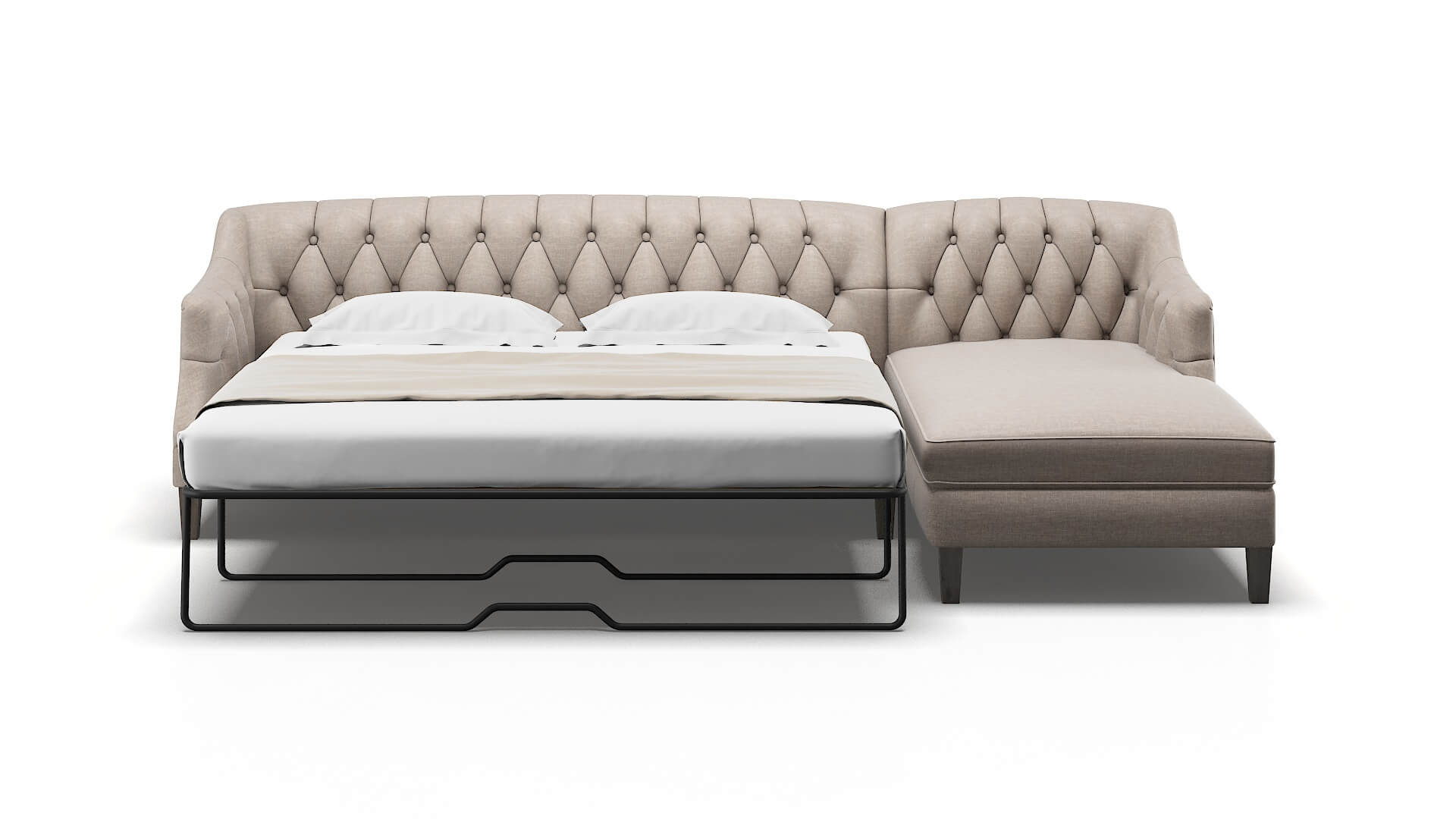 Shiraz Clyde Dolphin Panel Sleeper Espresso legs 1