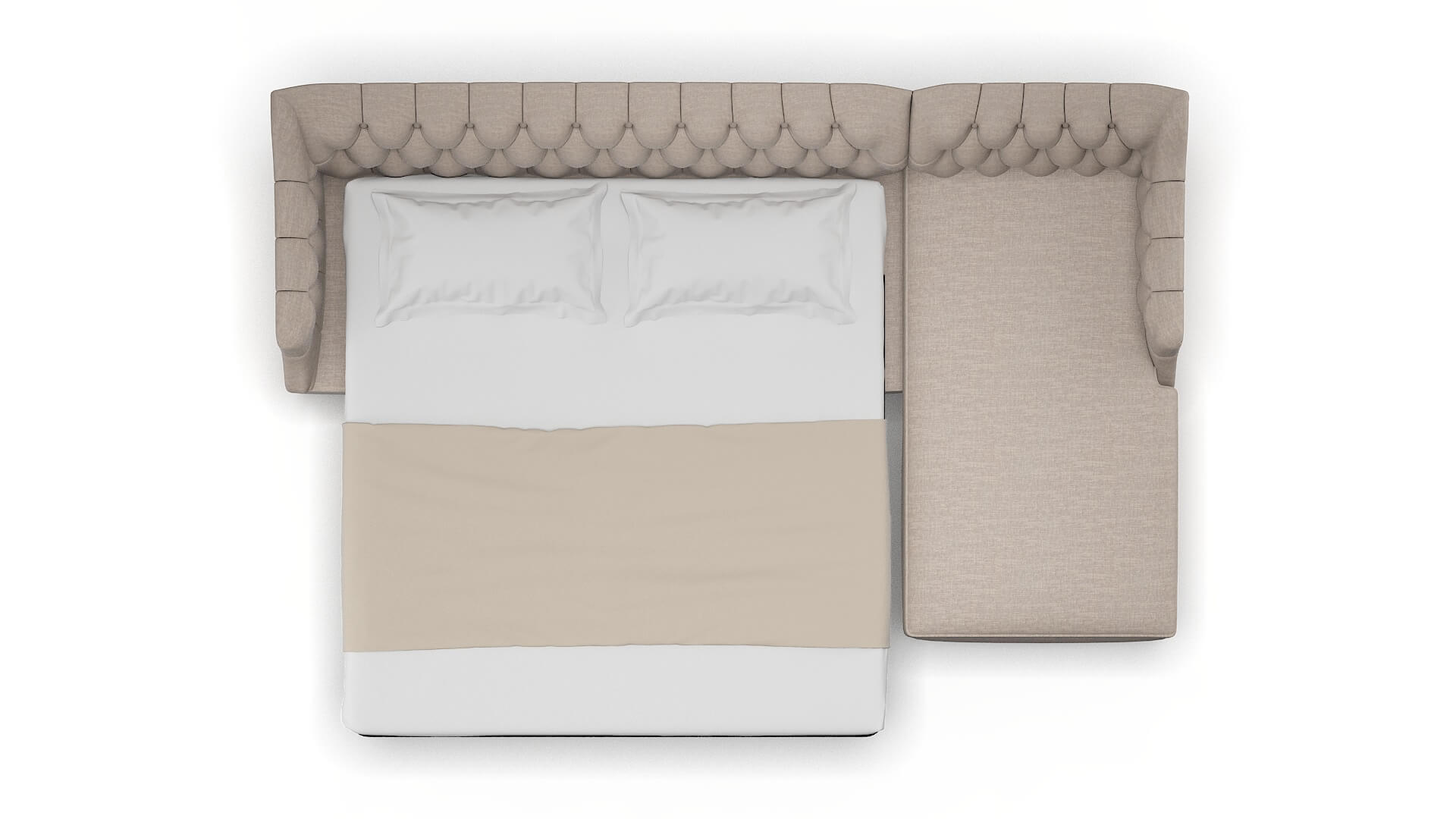 Shiraz Clyde Dolphin Panel Sleeper Espresso legs 3