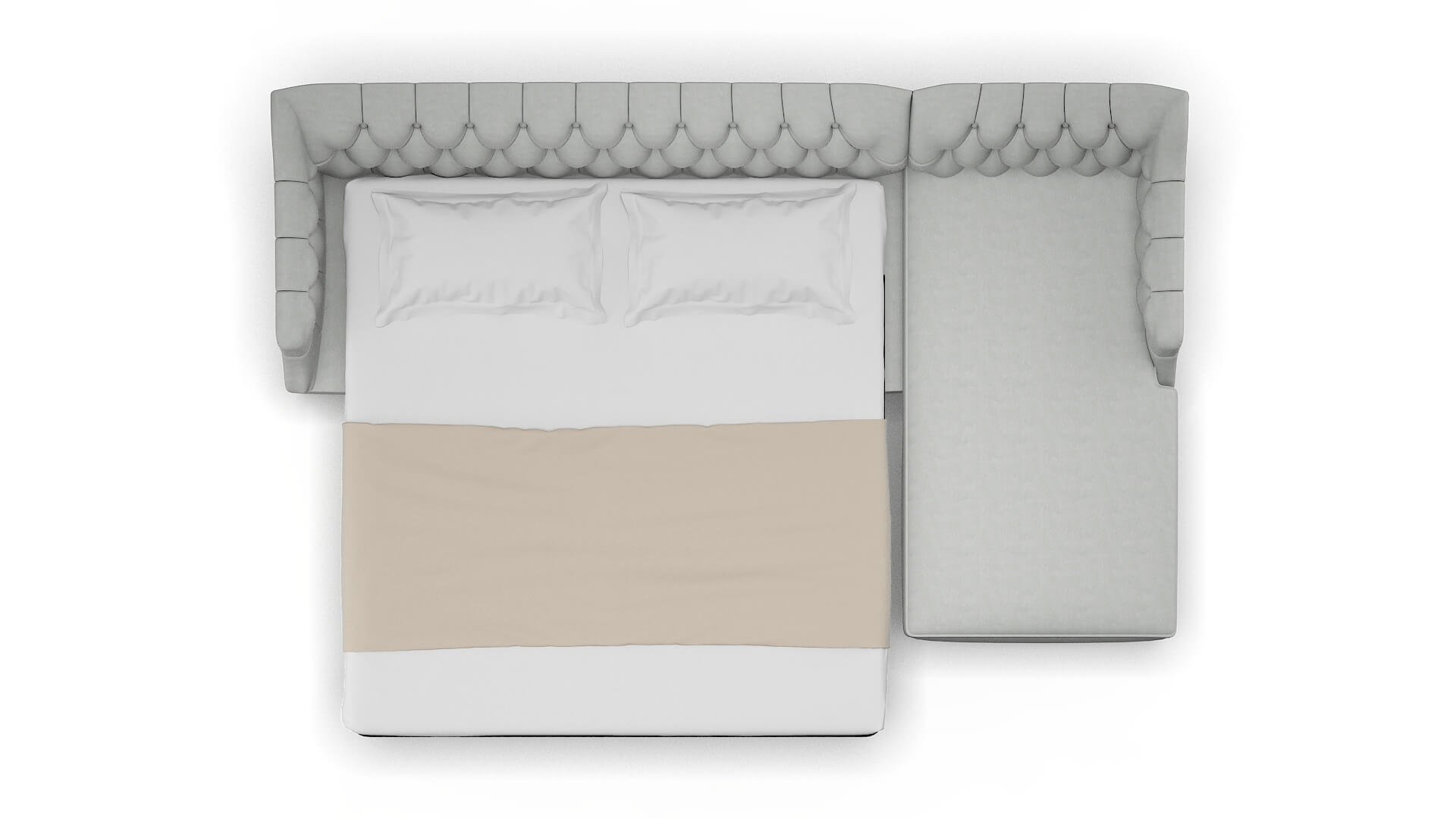 Shiraz Dawson Platinum Panel Sleeper Espresso legs 3