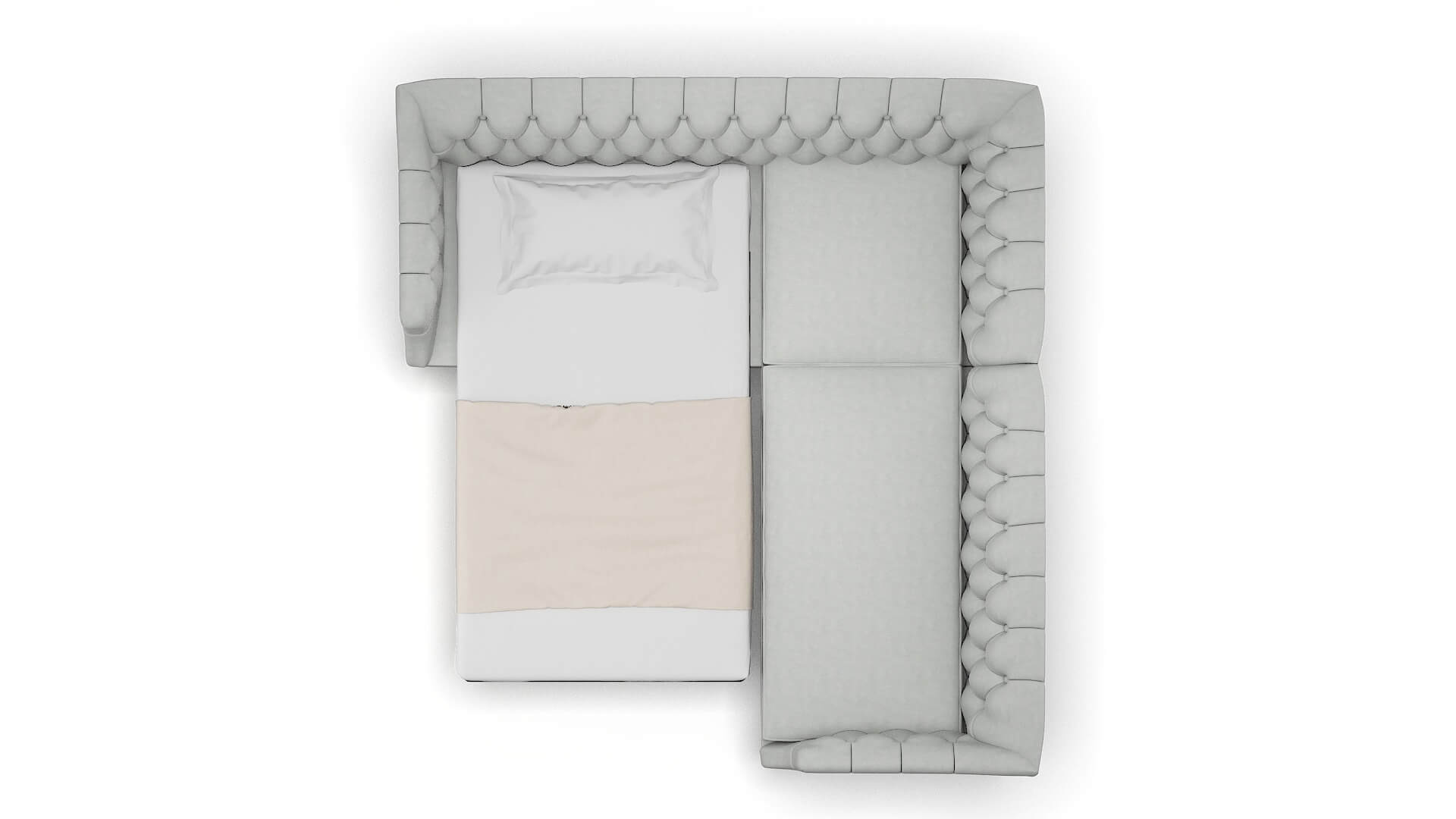 Shiraz Dawson Platinum Sectional Sleeper Espresso legs 3